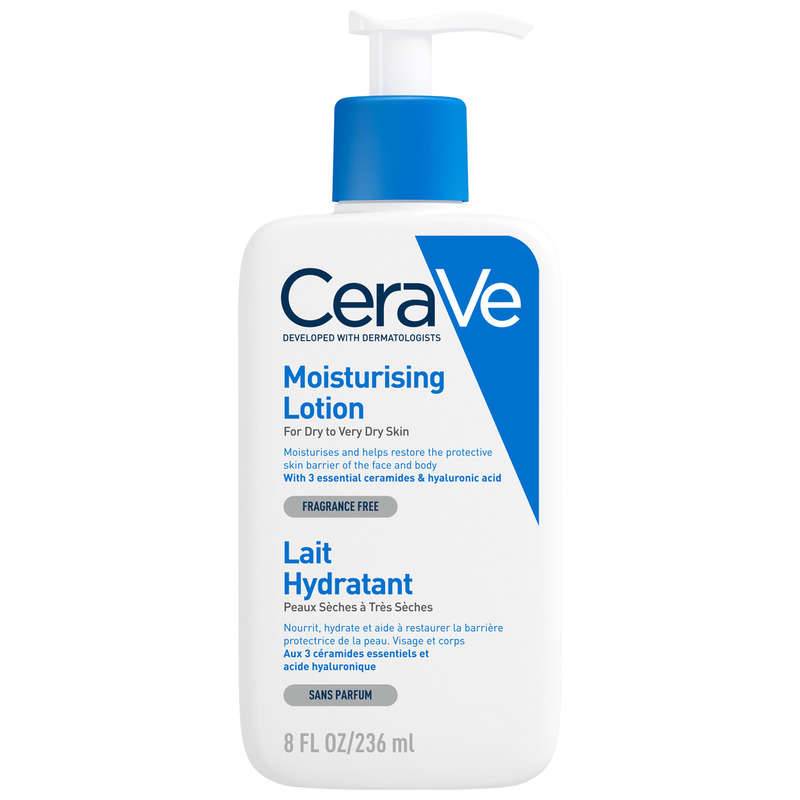 Lait hydratant visage et corps pour les peaux s&egrave;ches &agrave; tr&egrave;s s&egrave;ches 236 ml, Transparent, large image number 0