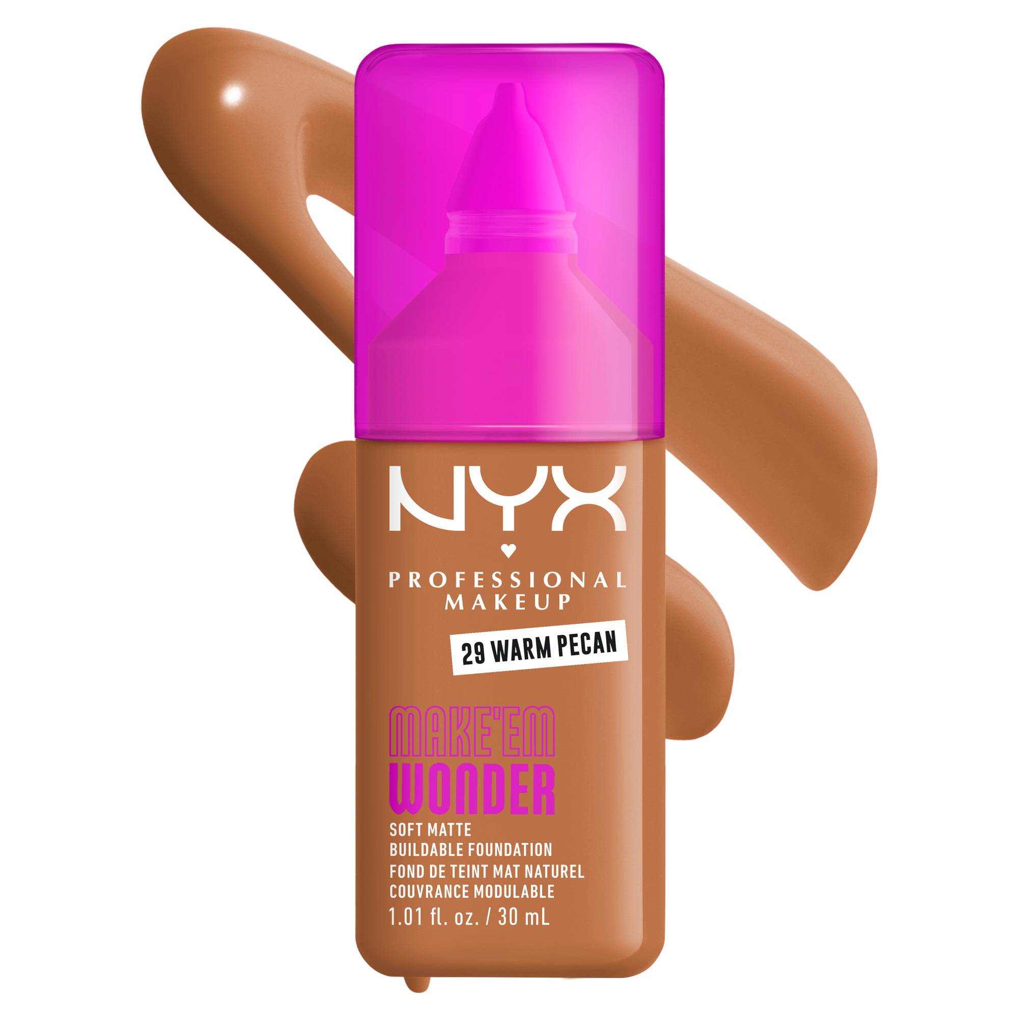 Make 'em wonder fond de teint, Warm pecan, swatch image