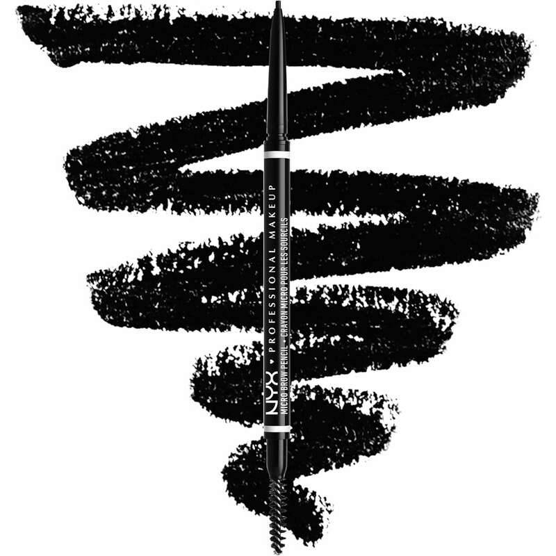 Micro brow crayon &agrave; sourcils double-embout, Black, swatch image