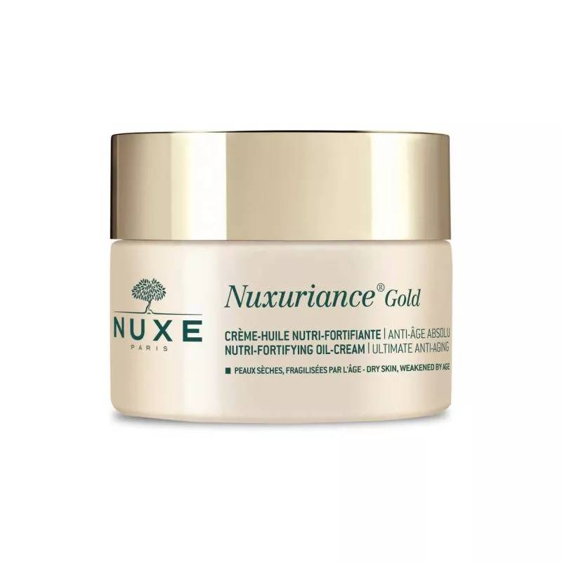 Nuxuriance gold cr&egrave;me-huile nutri-fortifiante - cr&egrave;me anti-&acirc;ge, Transparent, large image number 0