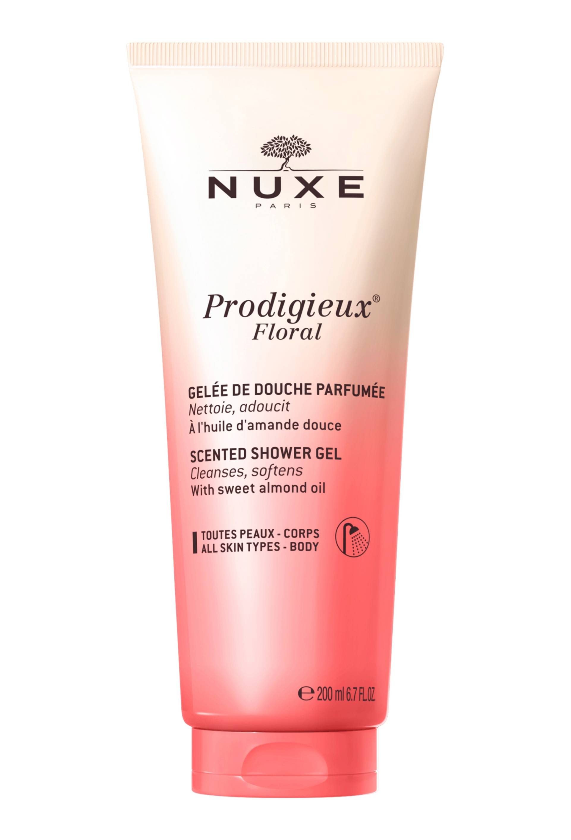 Prodigieux floral gel&eacute;e de douche parfum&eacute;e - gel douche, Transparent, large image number 0