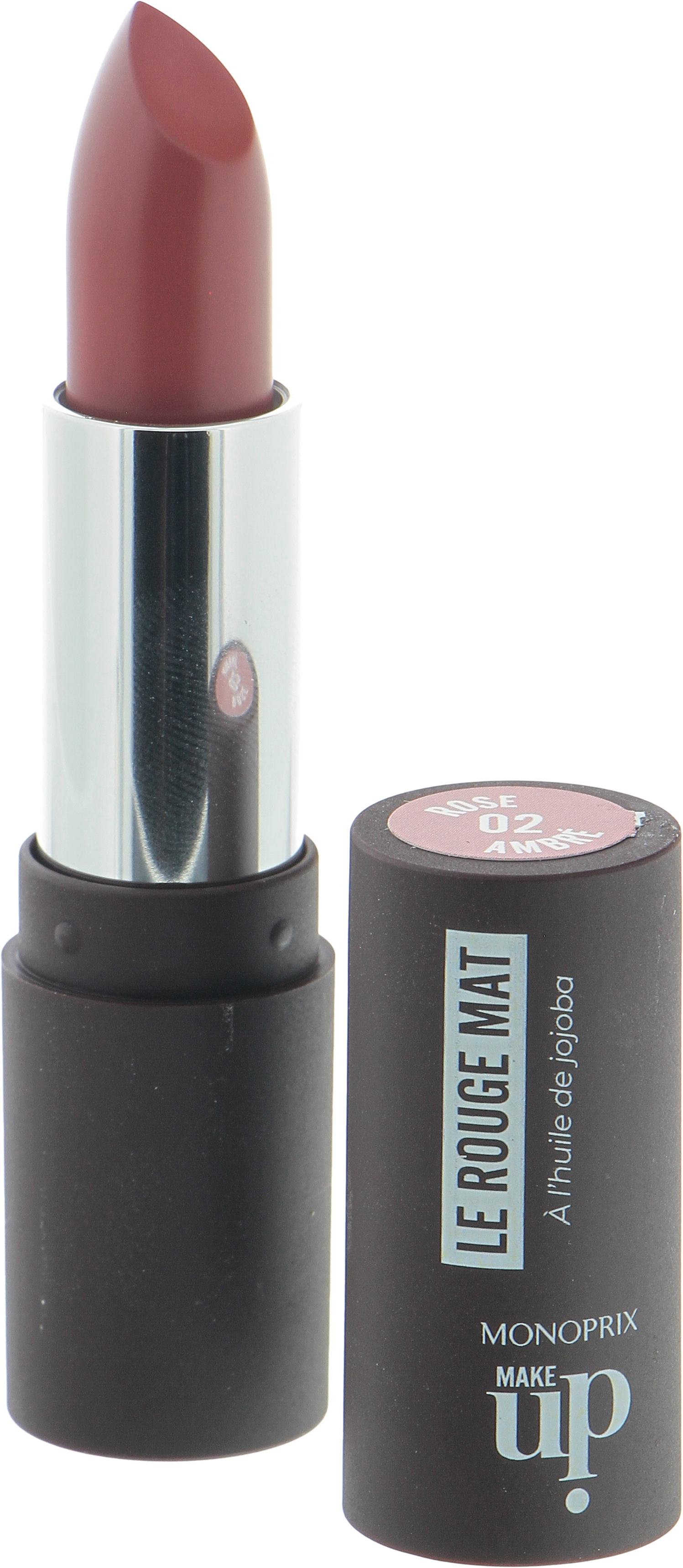 Rouge &agrave; l&egrave;vres mat, 02 Rose ambr&eacute;, swatch image