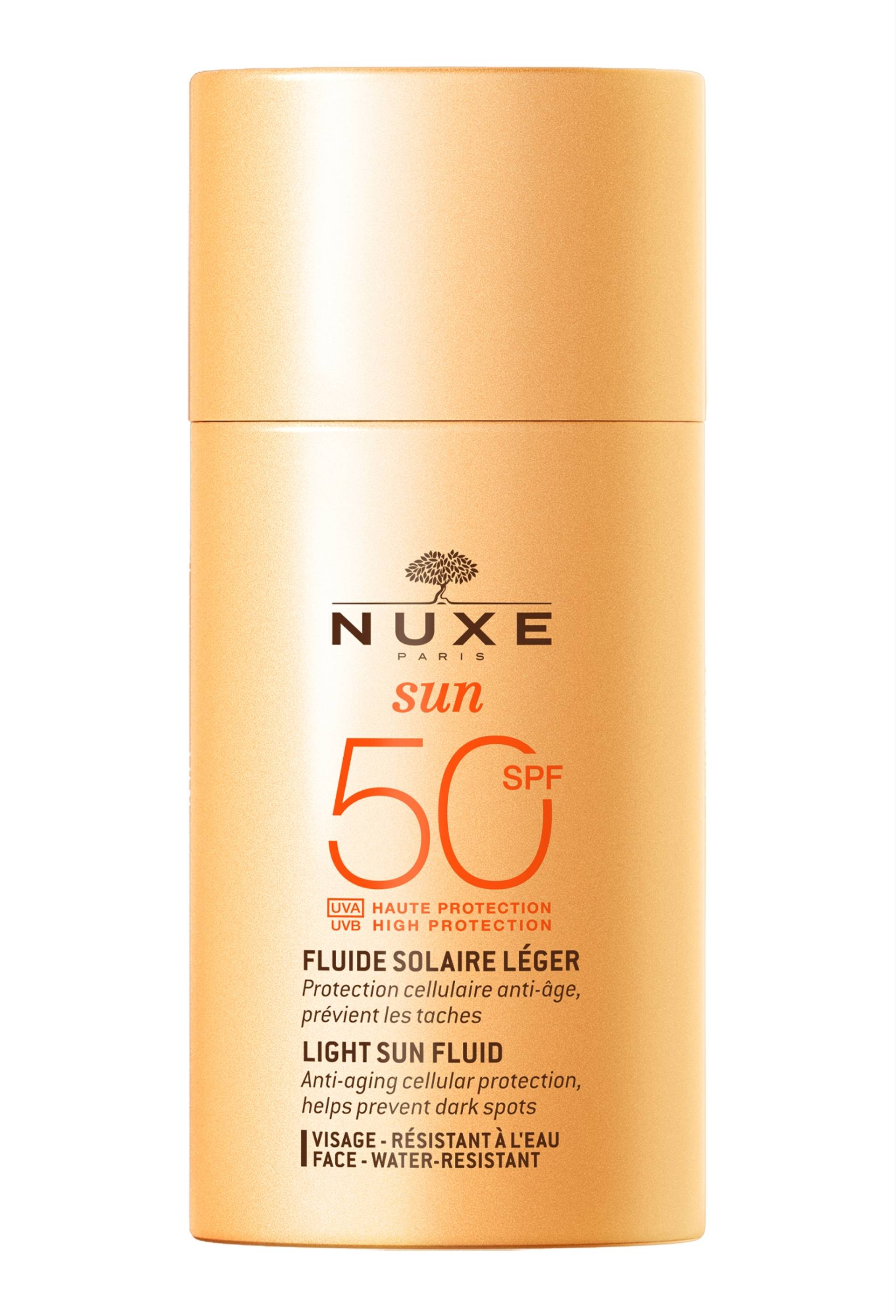 Sun fluide l&eacute;ger solaire visage SPF50, Transparent, large image number 0.0