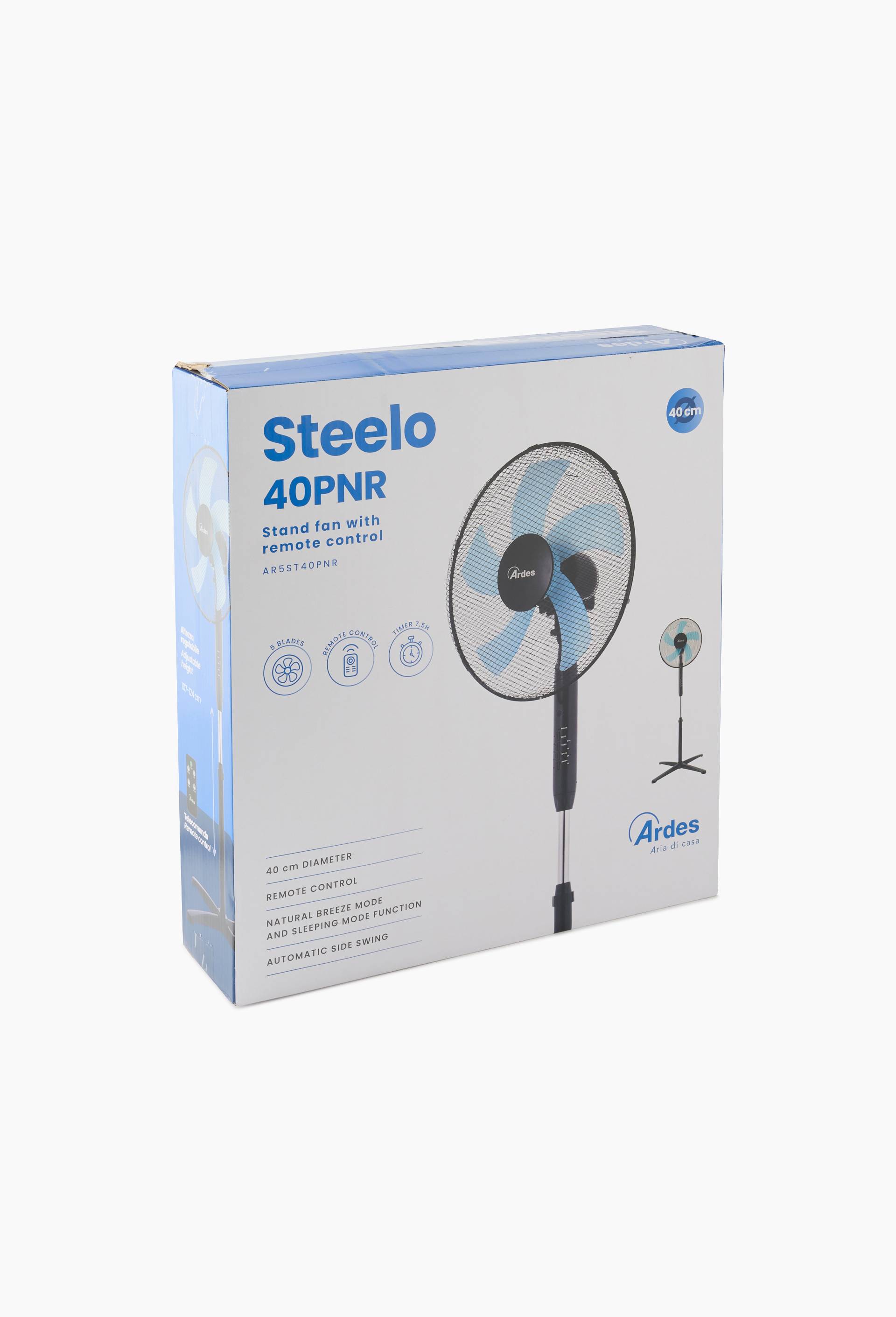 Ventilateur sur pied, 40cm, Noir, large image number 2.0