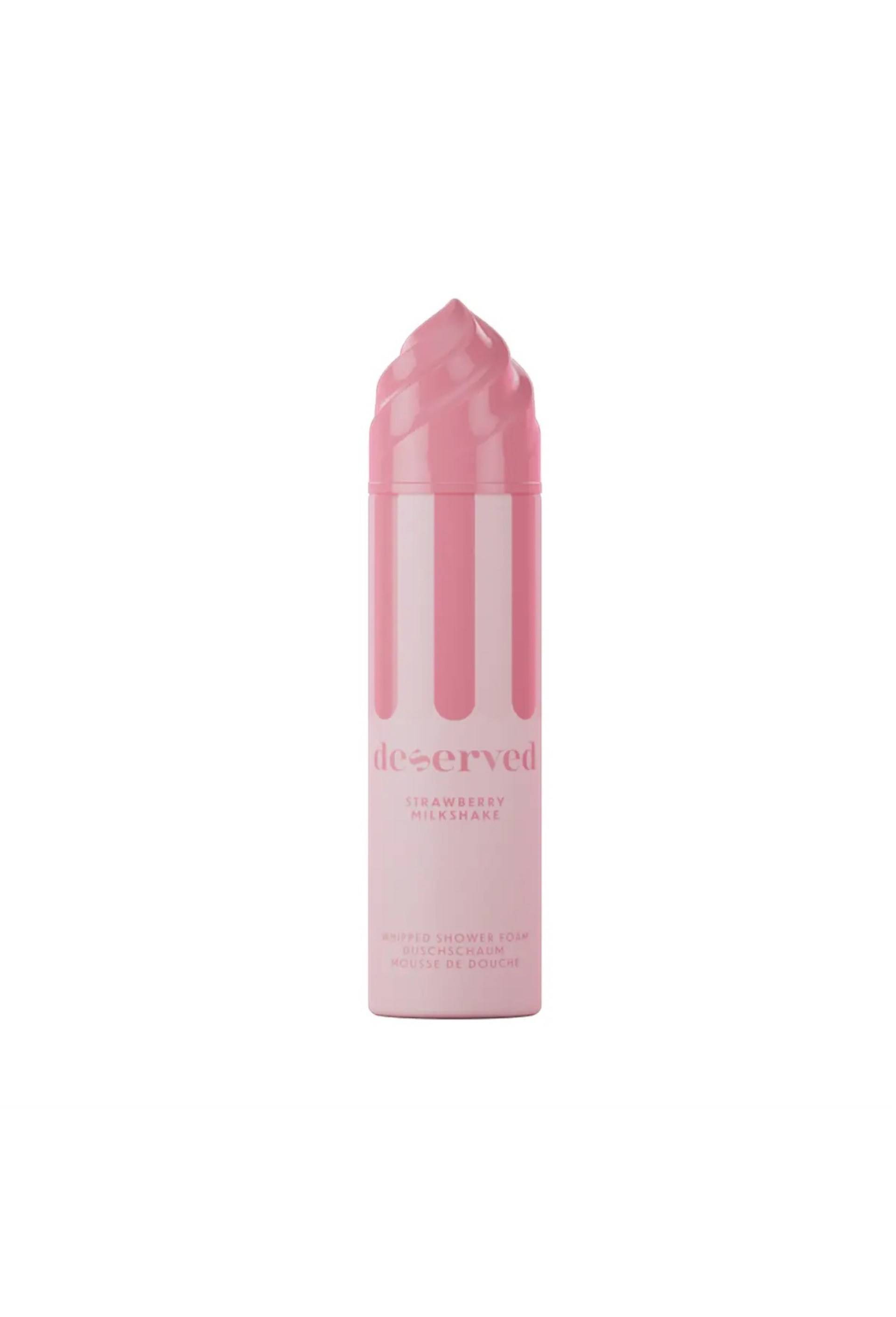 Mousse de douche milkshake fraise, Transparent, large image number 0