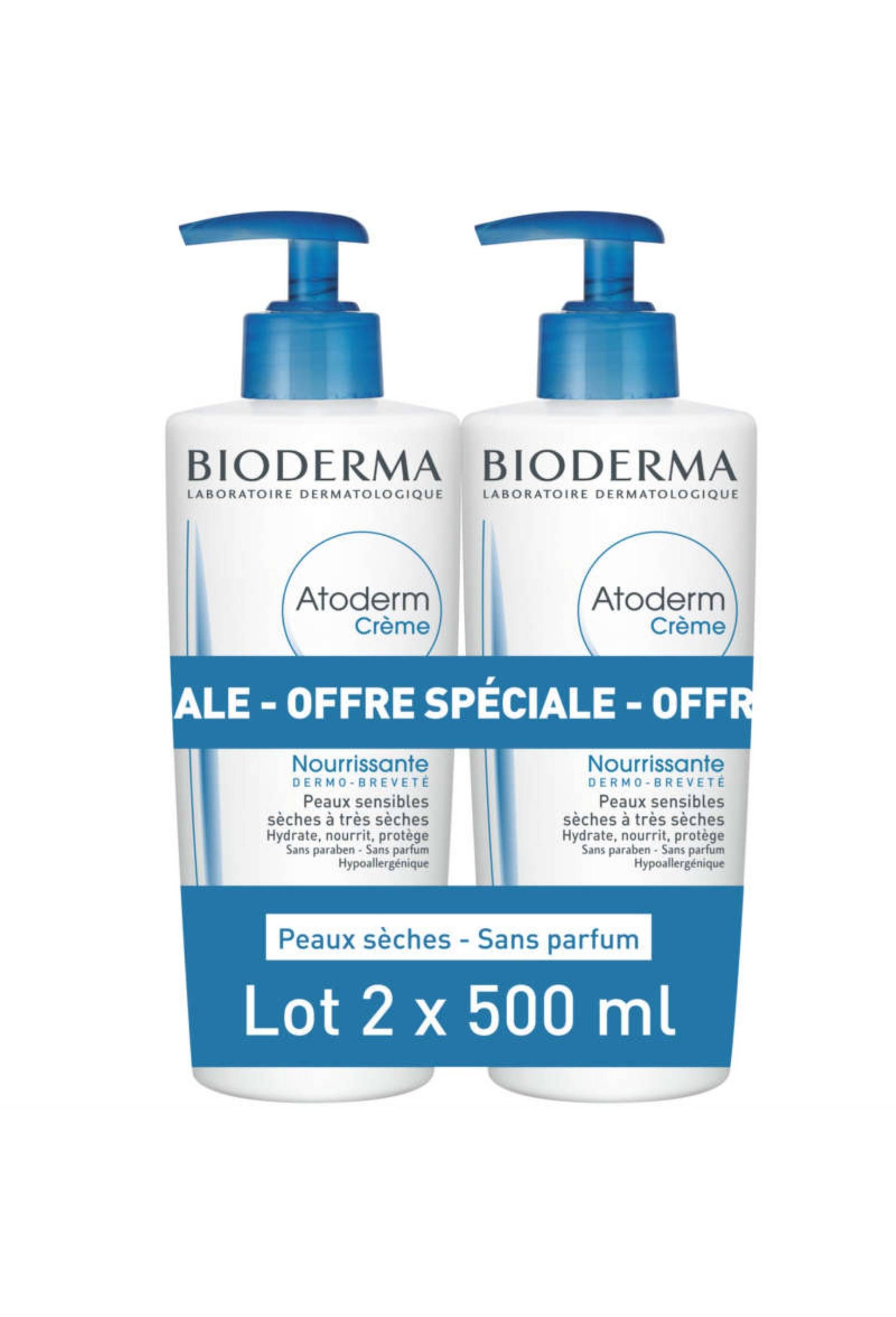 Atoderm cr&egrave;me nourissante lot de 2, Transparent, large image number 0.0