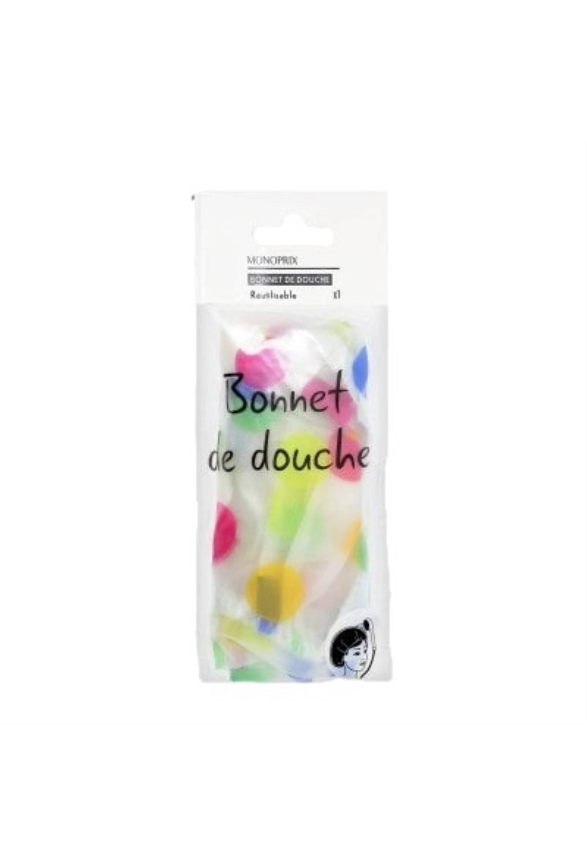 BONNET DE DOUCHE IMPRIME, Transparent, large image number 0