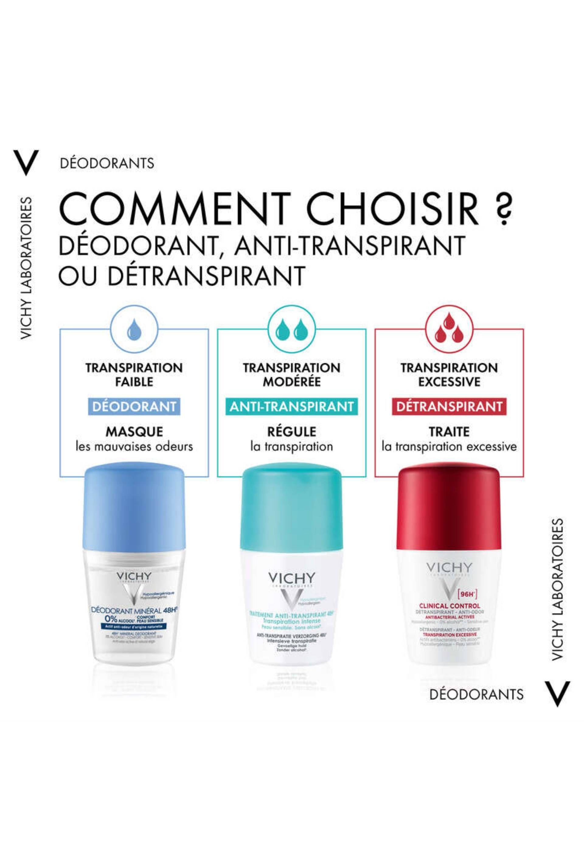 D&eacute;odorant roll-on 24h toucher sec, Transparent, large image number 2.0