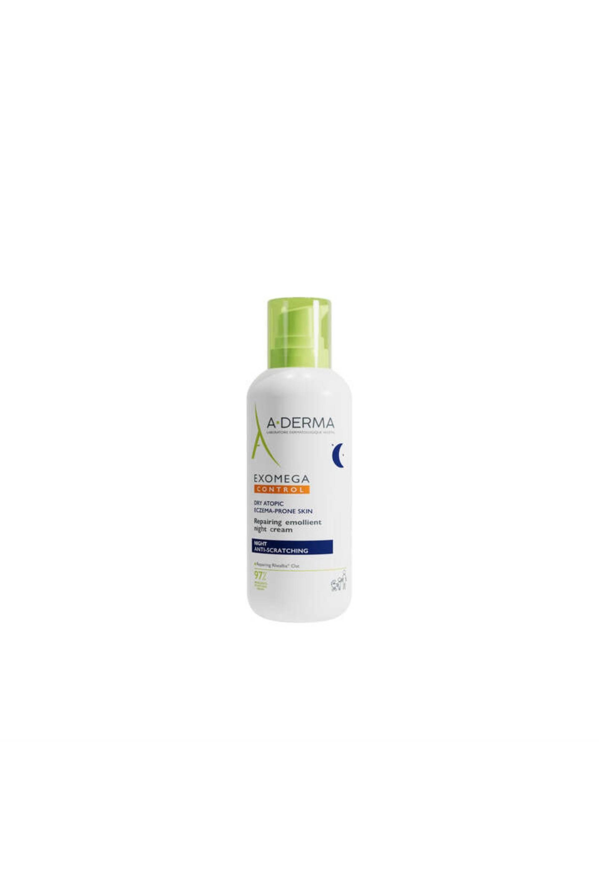Exomega control cr&egrave;me nuit &eacute;molliente r&eacute;paratrice, Blanc, large image number 2