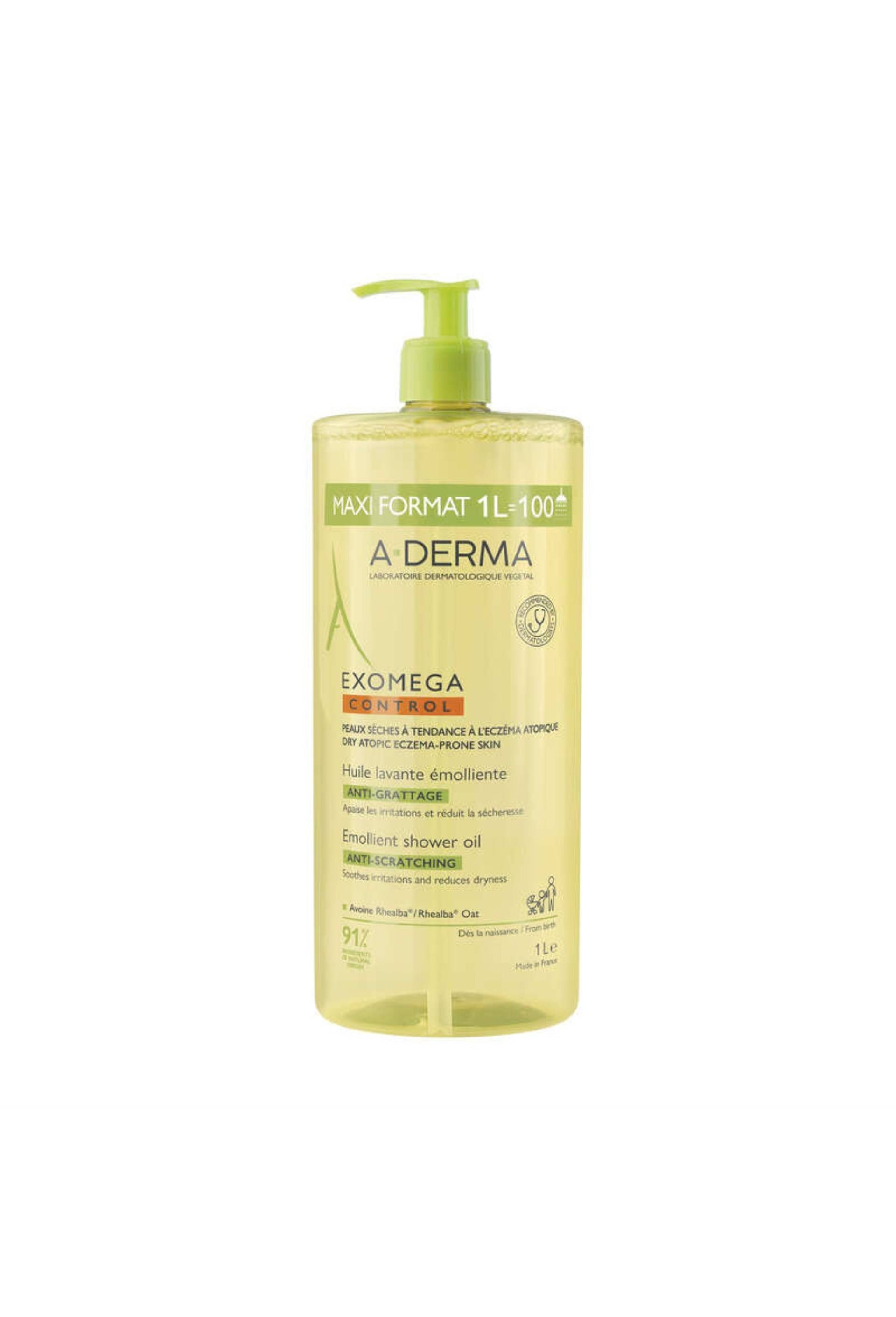 Exomega control huile lavante emolliente 1l, Jaune, large image number 0