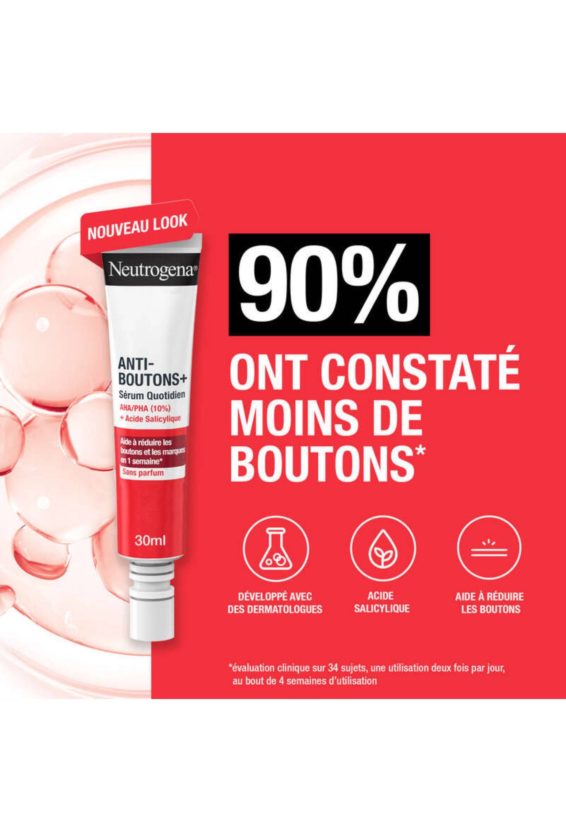 Neutrogena anti-boutons gel s&eacute;rum tube 30ml, Transparent, large image number 1