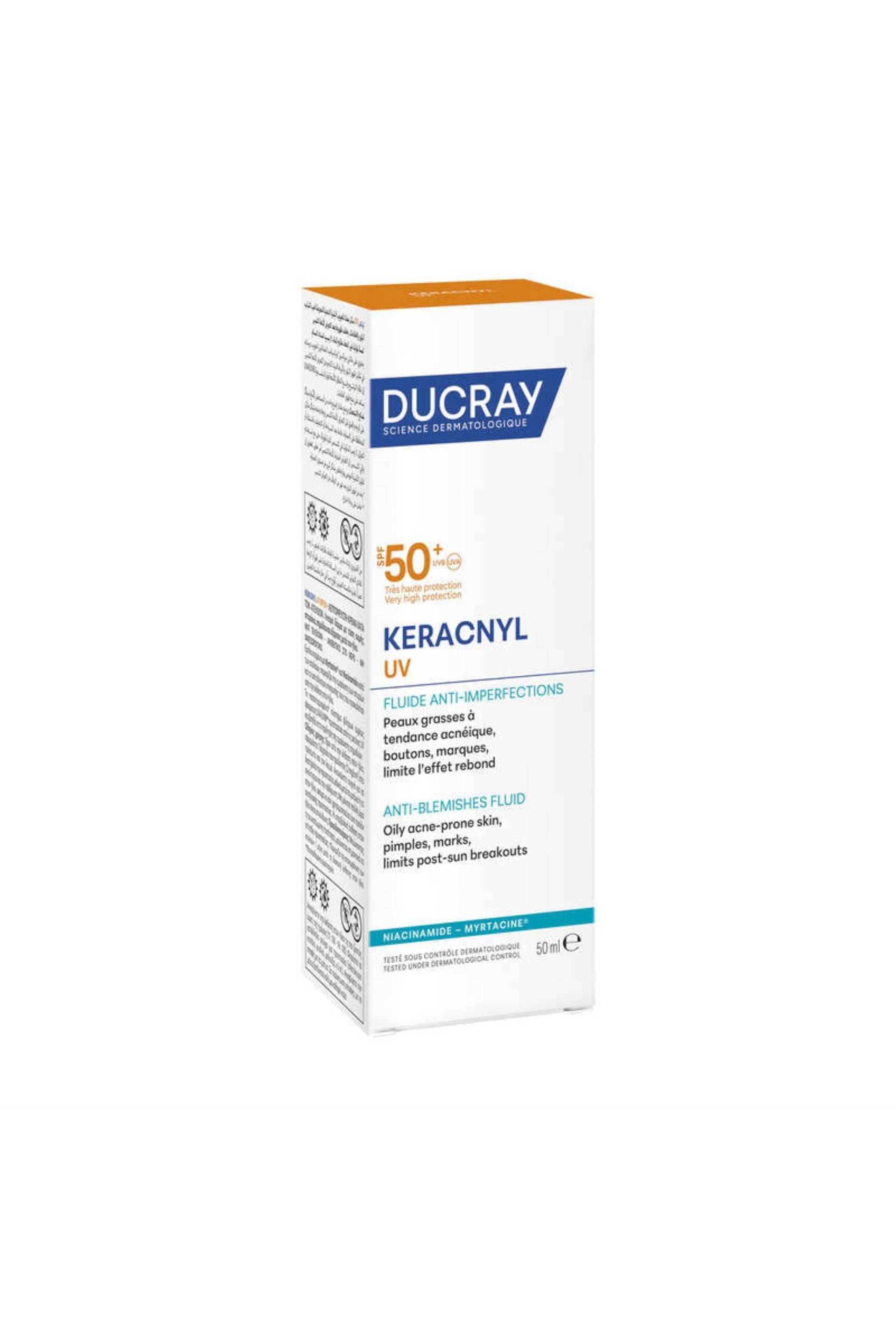 Duc keracnyl uv fl spf50+ 50ml, Blanc, large image number 1
