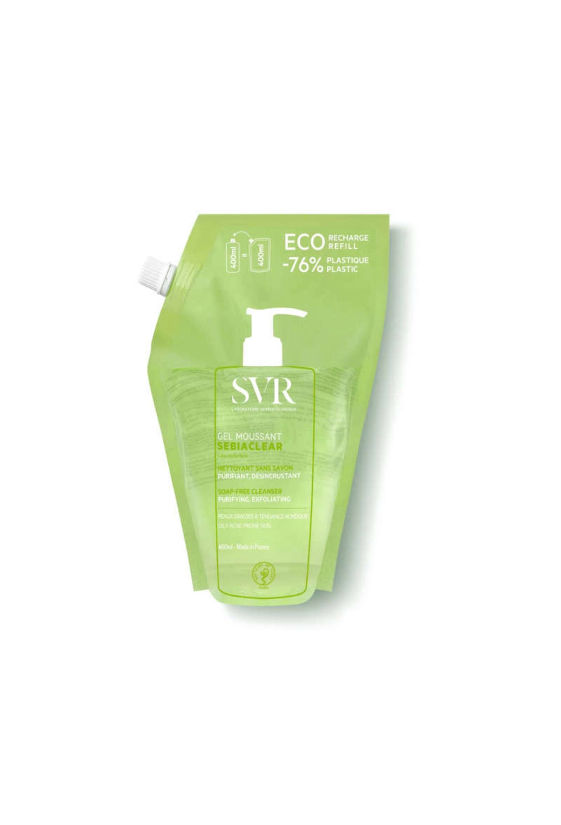 Sebiaclear recharge gel moussant nettoyant visage et corps, Transparent, large image number 0.0