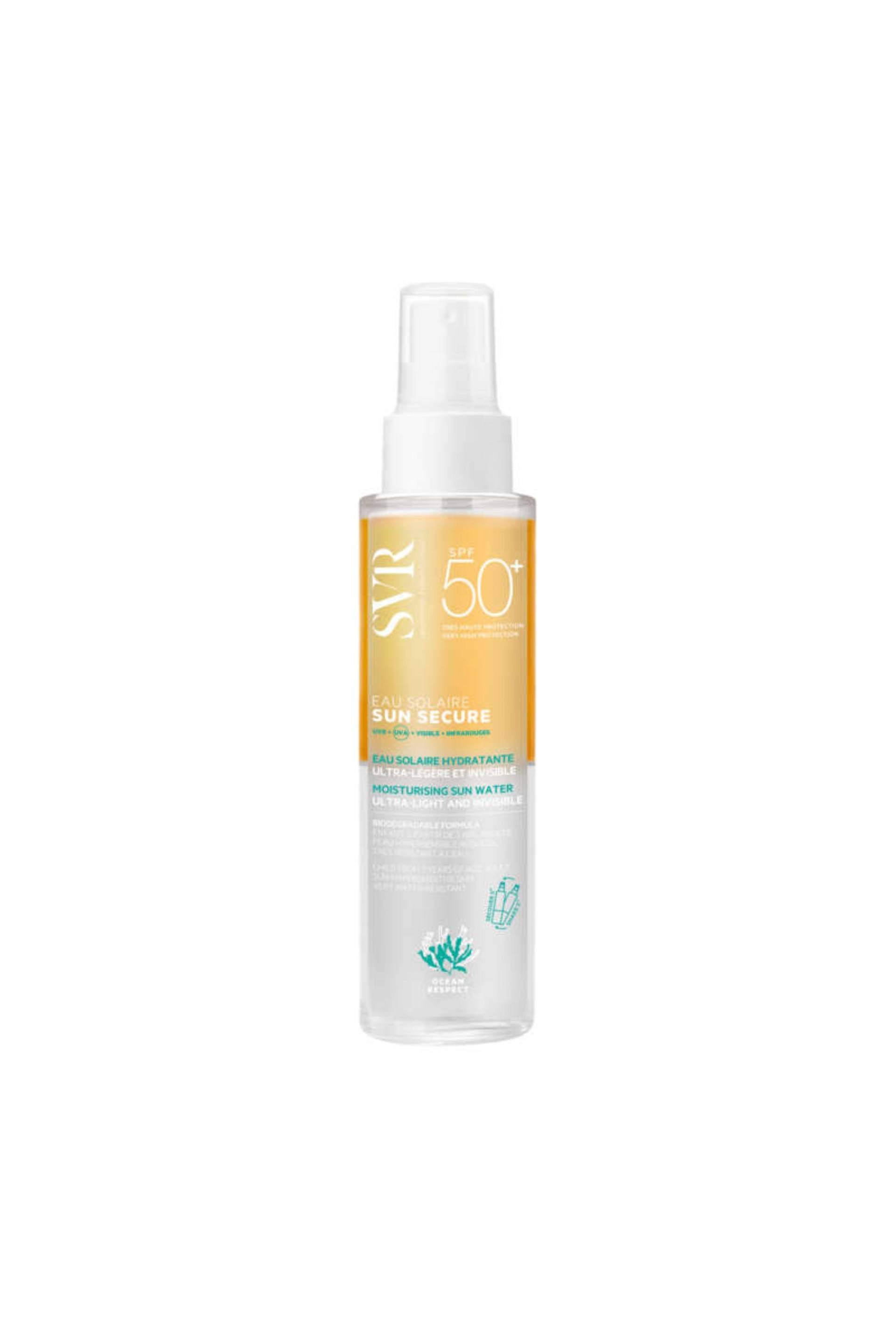 Sun secure eau solaire hydratante spf50+, Transparent, large image number 0.0