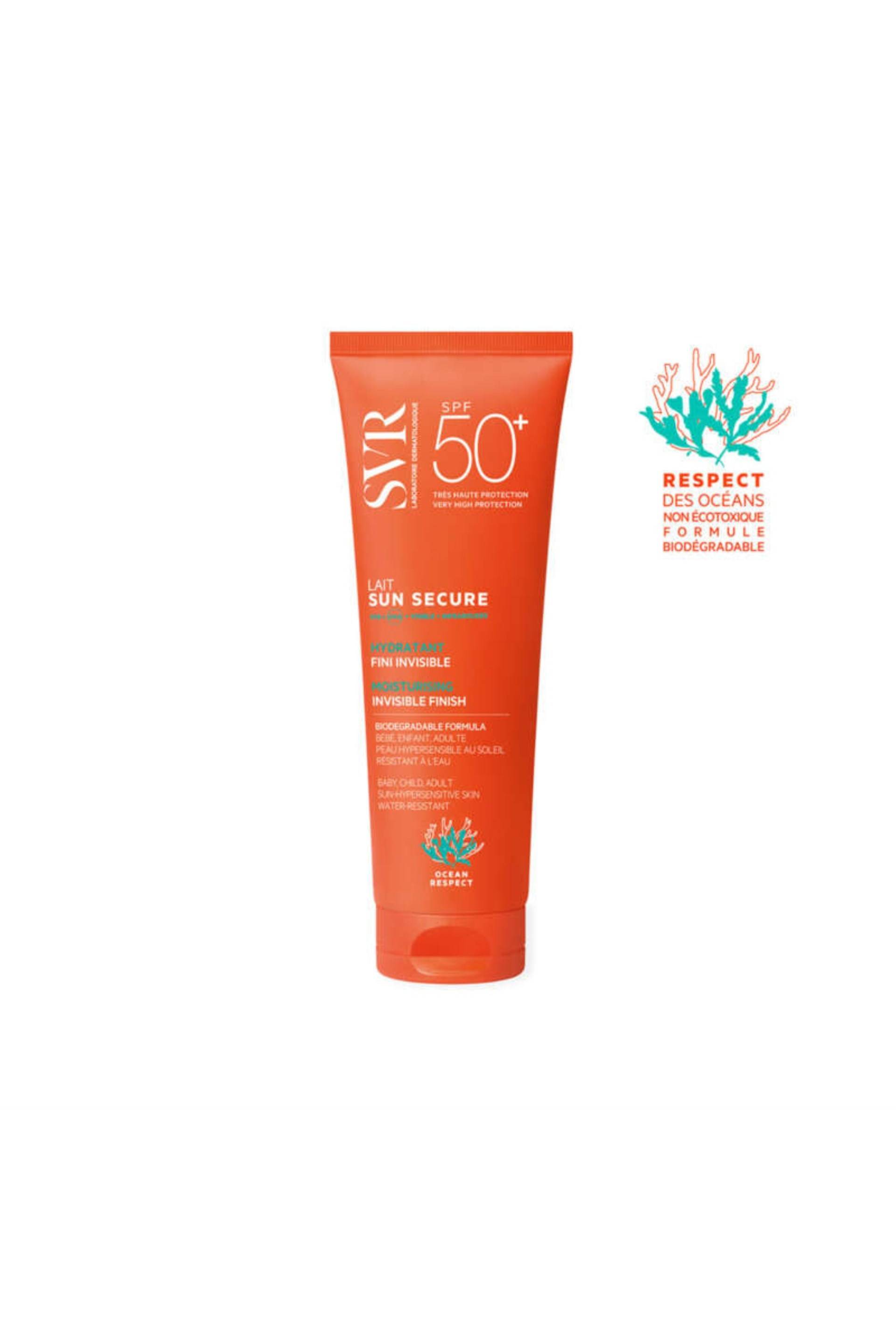 Sun secure lait hydratant spf50+ fini invisible, Transparent, large image number 0.0