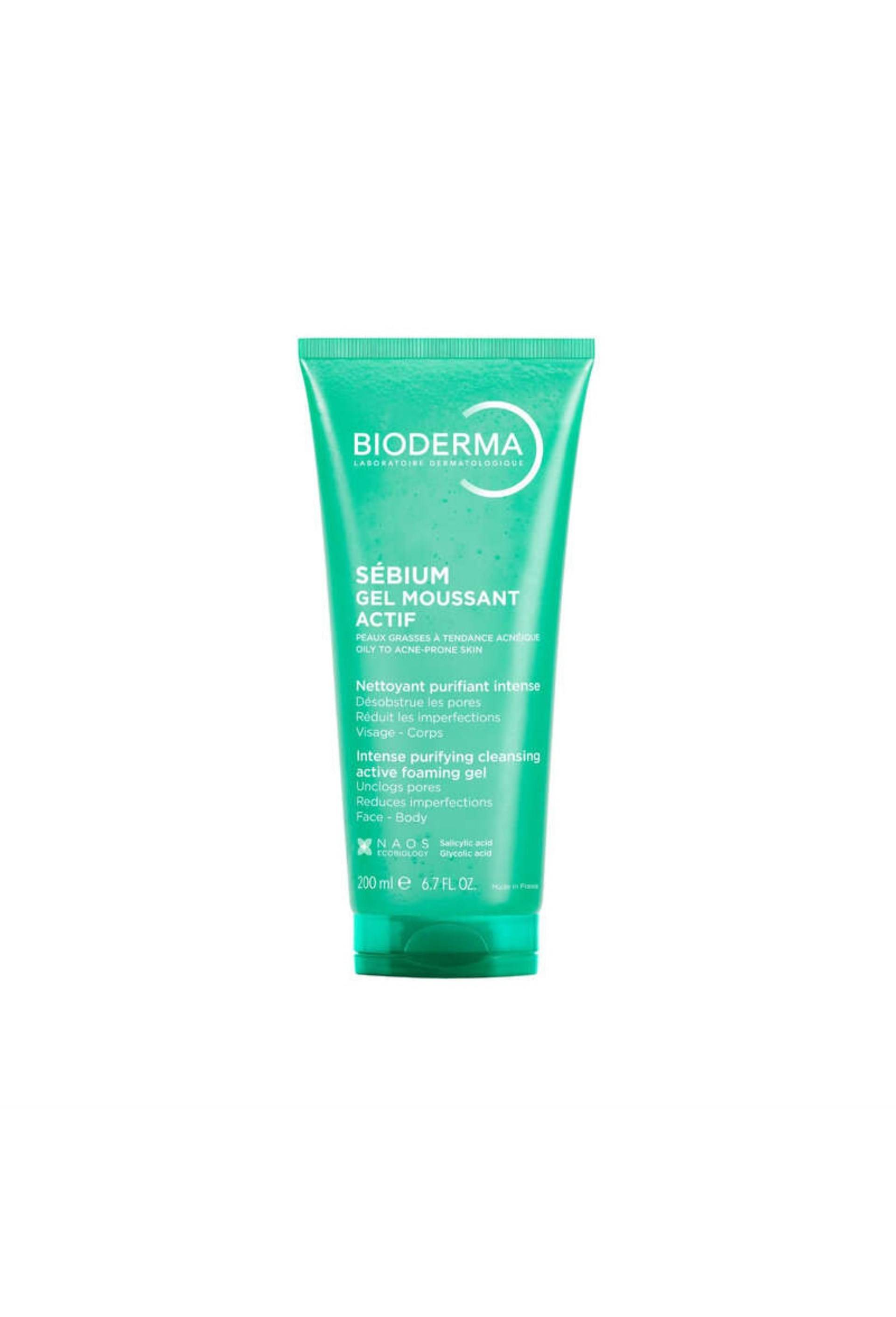 Bioderma s&eacute;bium gel moussant actif nettoyant anti-imperfections peau grasse 200ml, Transparent, large image number 0