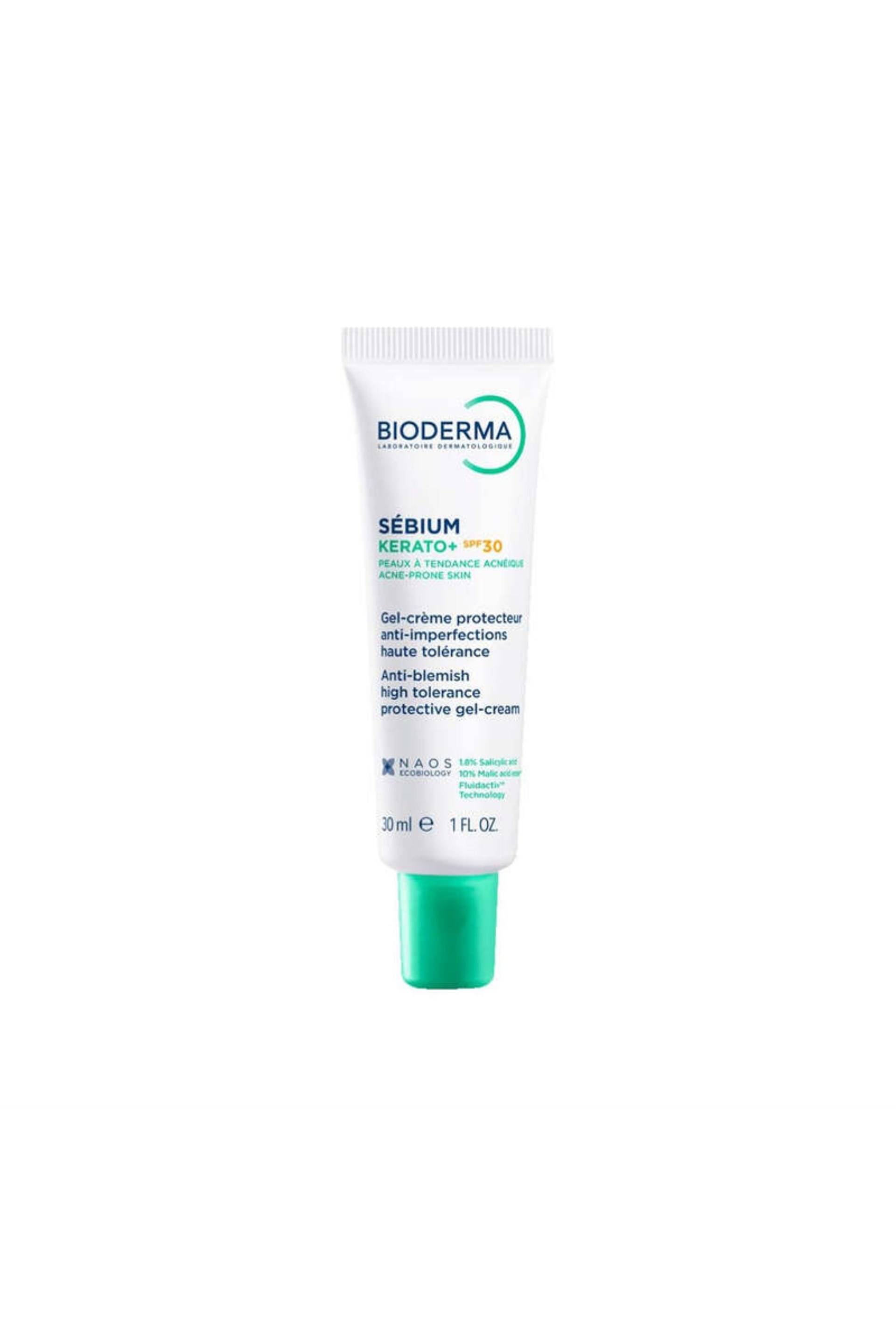 S&eacute;bium kerato+ spf30 gel-cr&egrave;me protecteur anti-imperfections haute tol&eacute;rance, Transparent, large image number 0.0