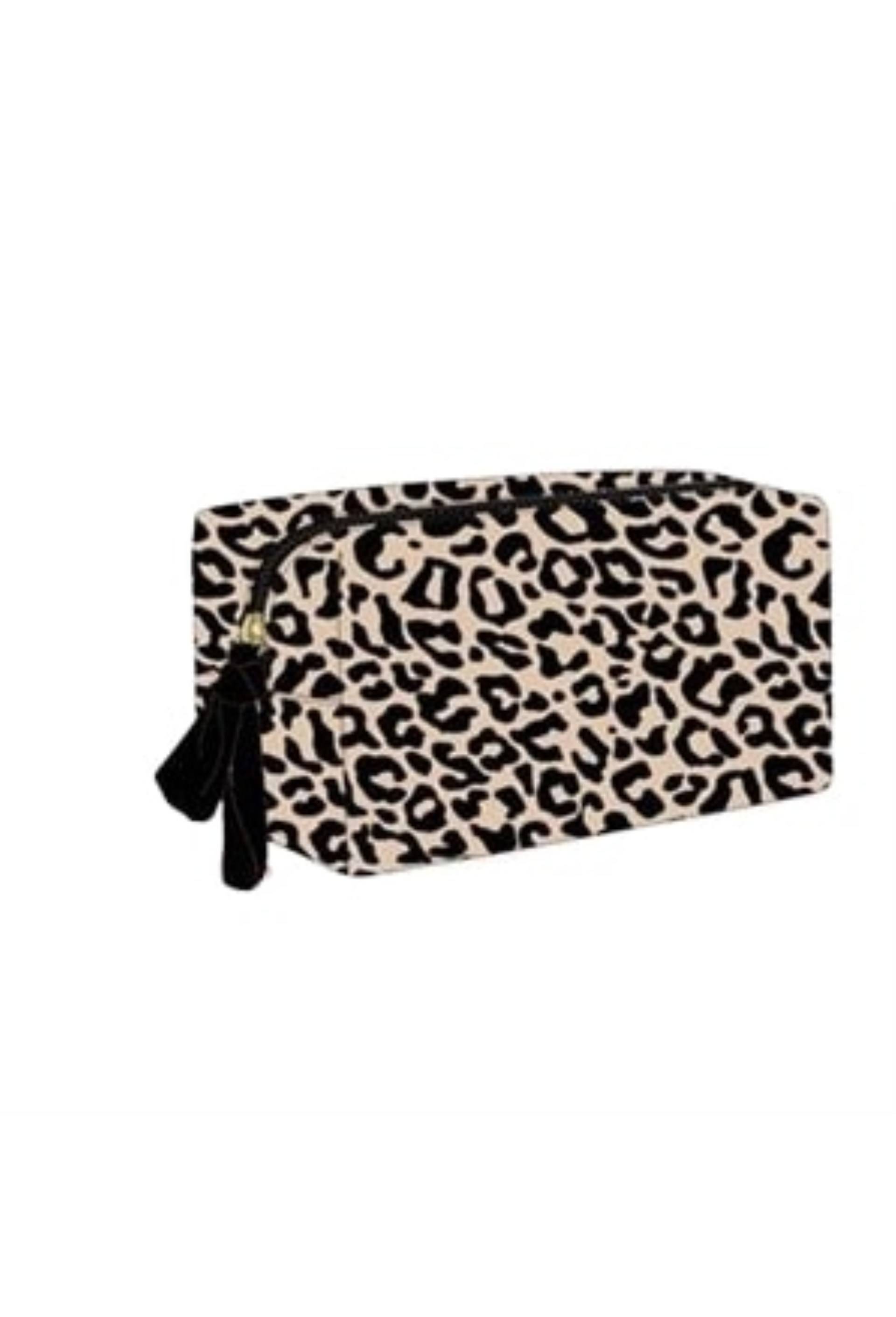 Trousse de toilette motif vichy bleue, Transparent, large image number 1.0