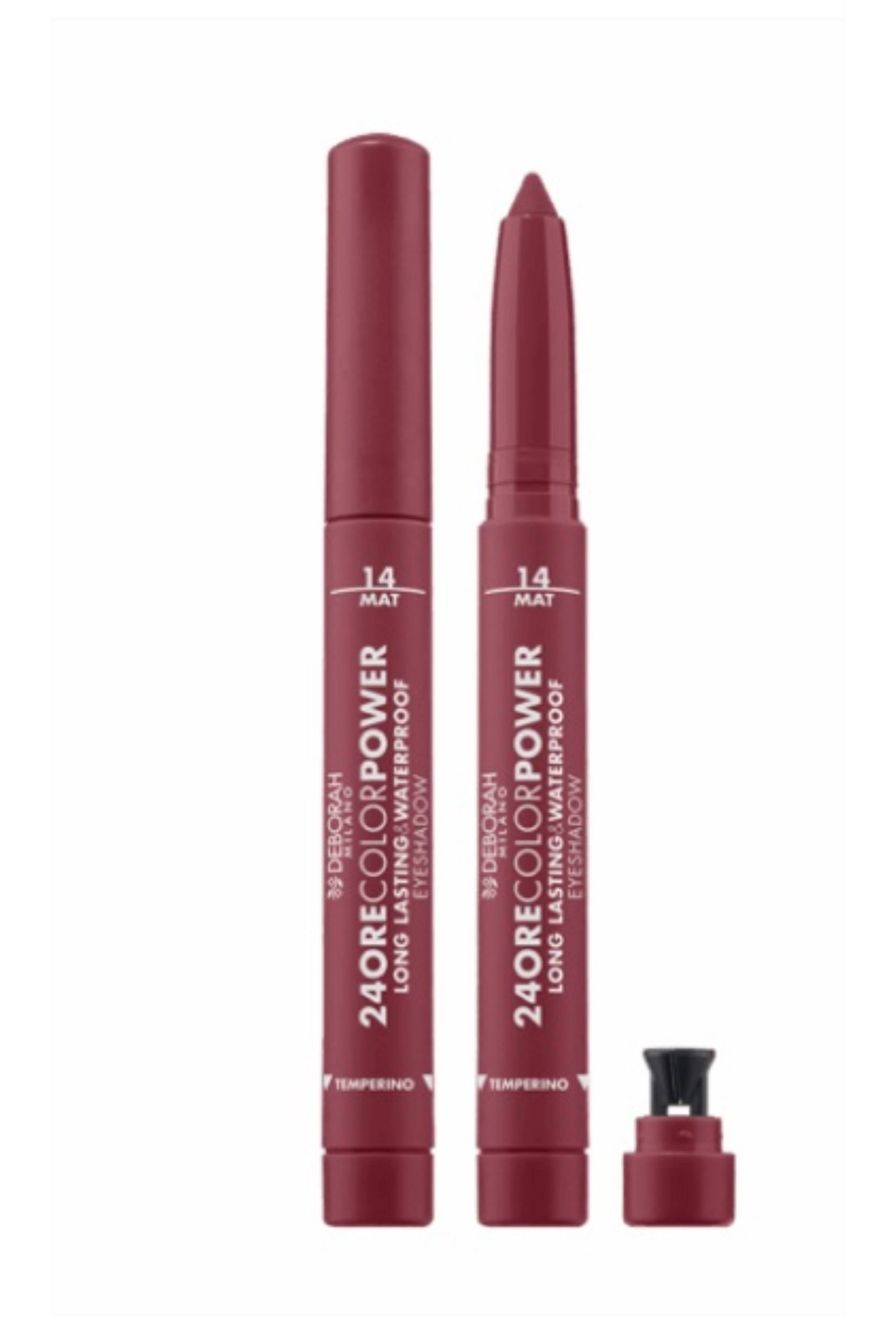24ore color power crayon ombre &agrave; paupi&egrave;res waterproof et longue tenue, 14 Burnt Sienna, swatch image