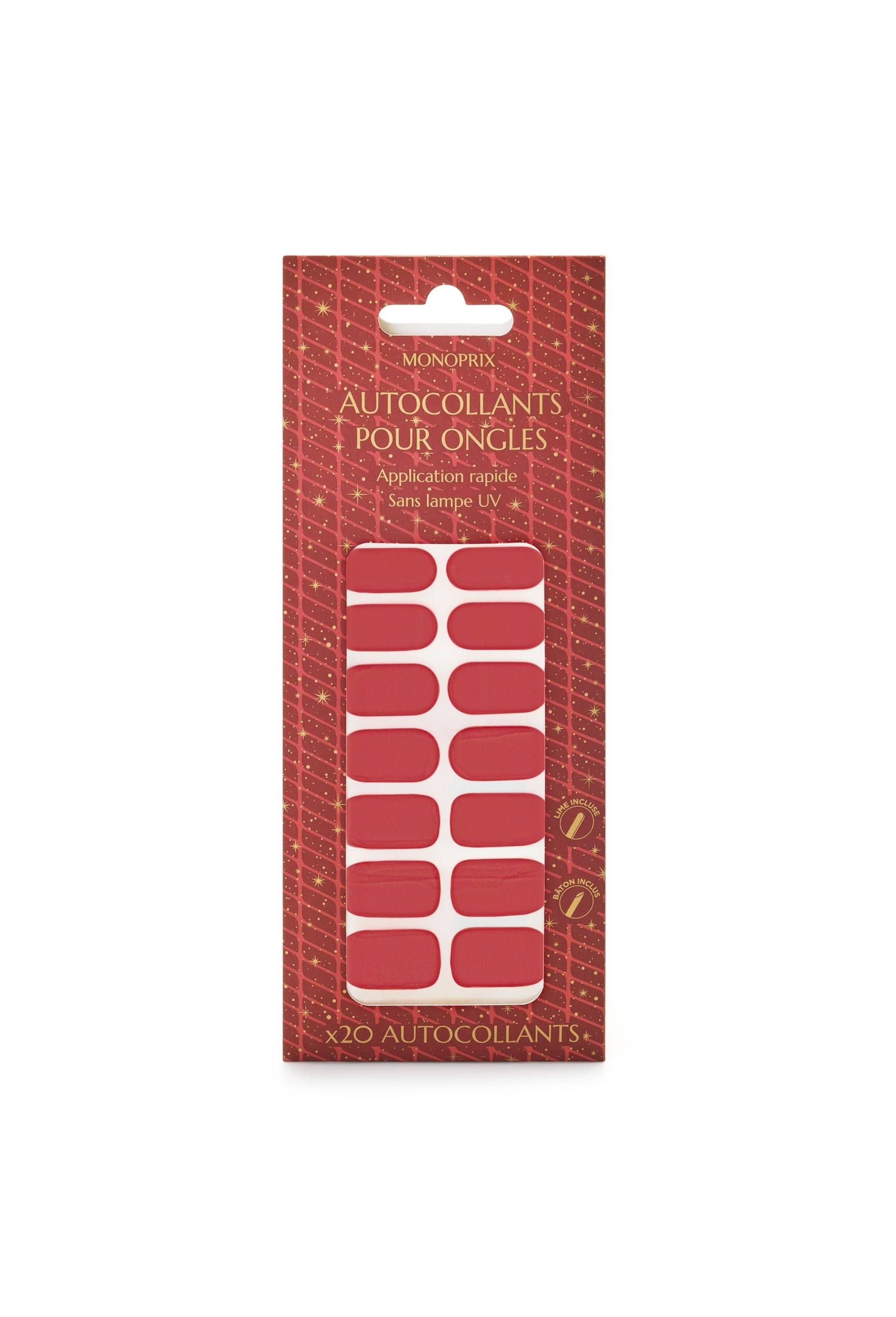 Autocollants pour ongles, Rouge, large image number 0