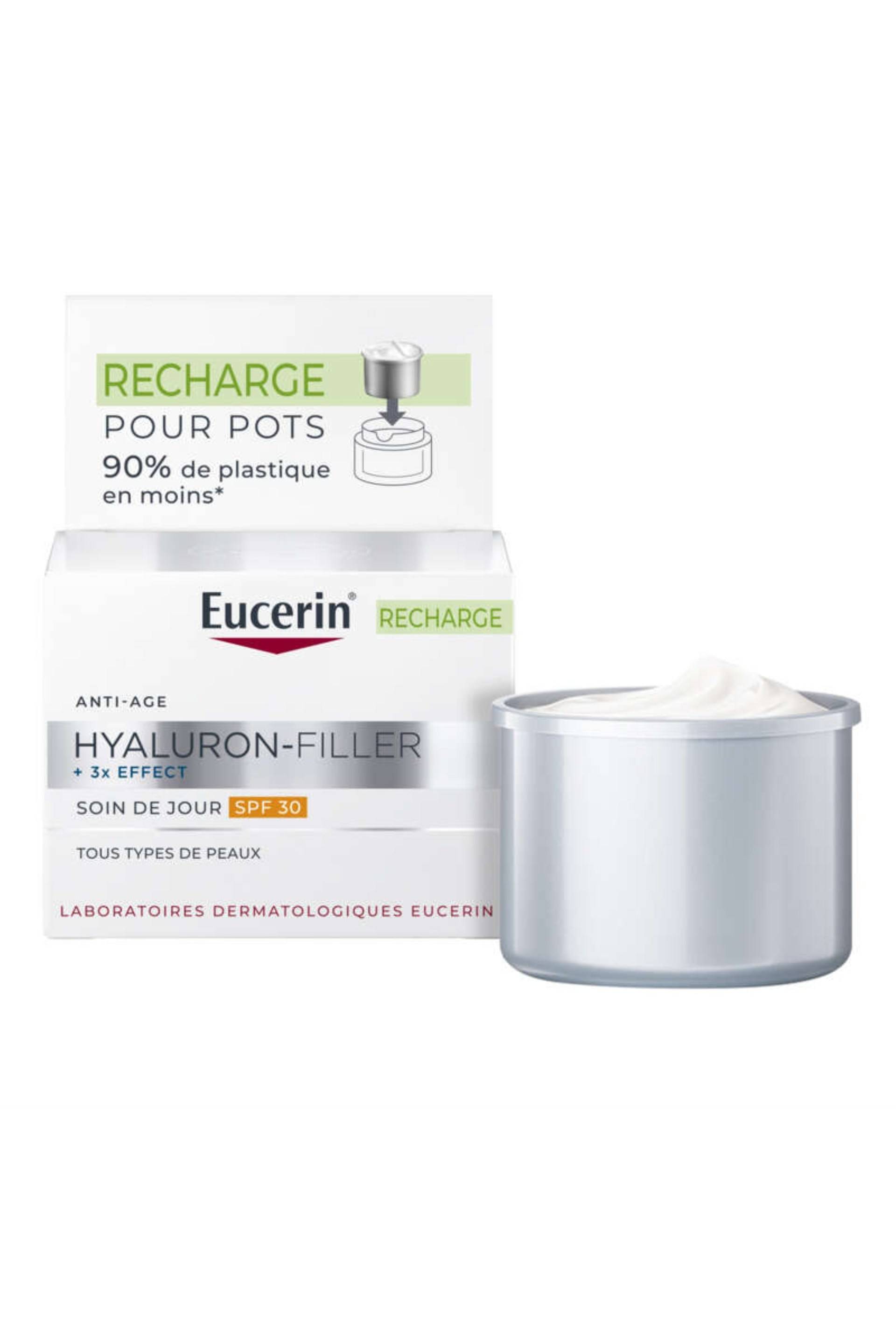 Hyaluron-filler +3x effect anti-&acirc;ge soin de jour spf30 recharge, Transparent, large image number 0