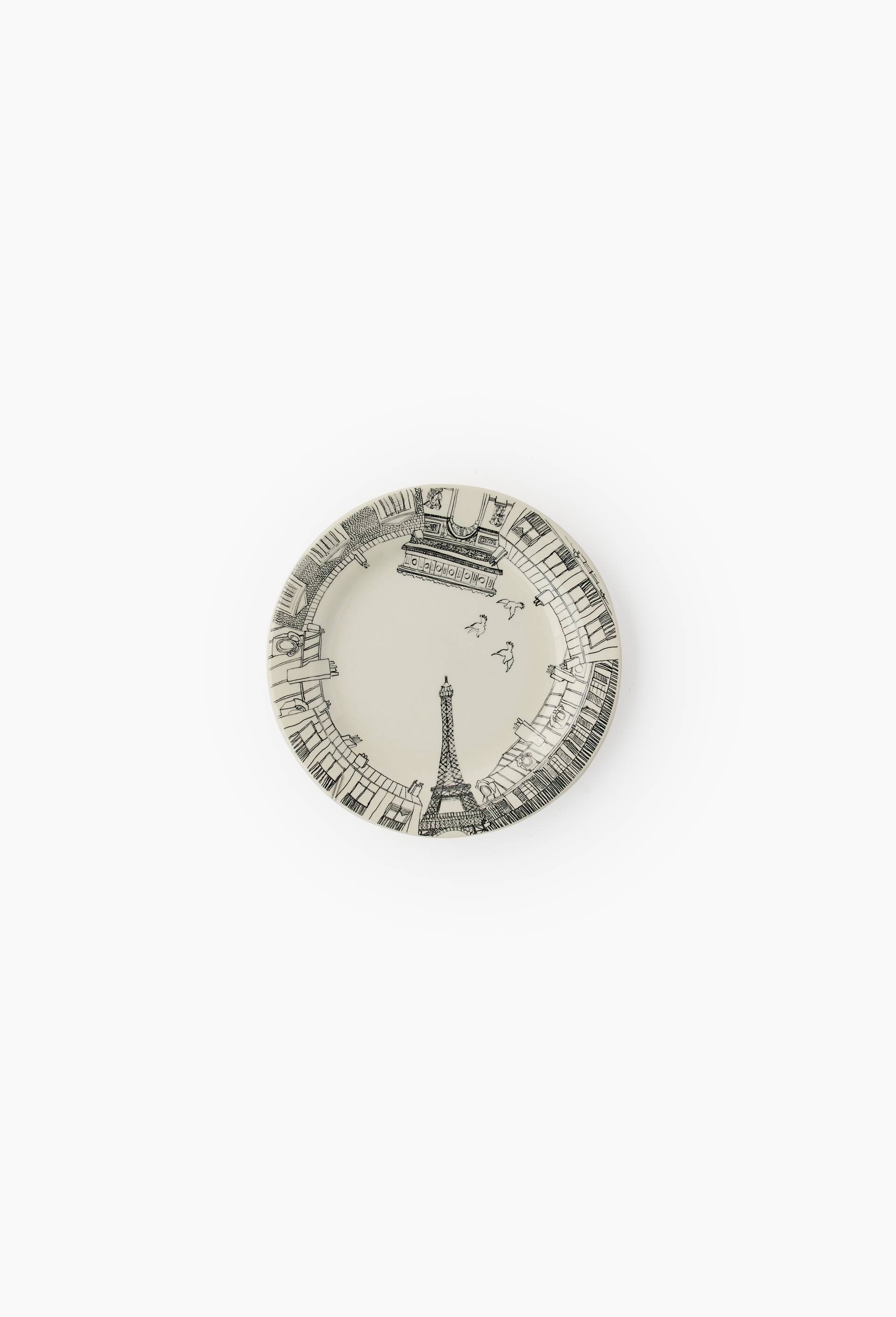 Assiette motif Paris, 16,5cm, en c&eacute;ramique, , large image number 0