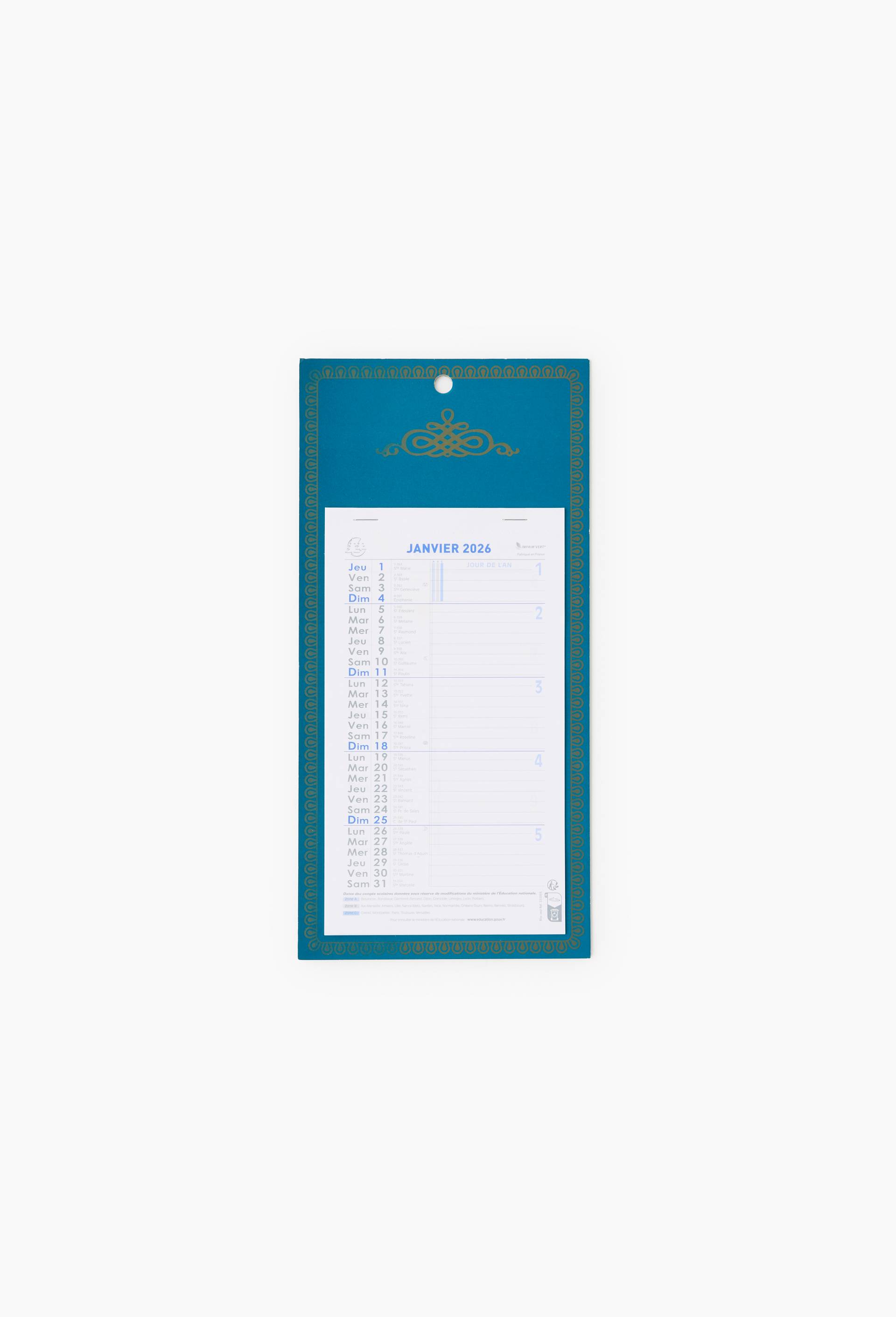Calendrier mensuel Exacompta 33 x 16cm, , large image number 0.0