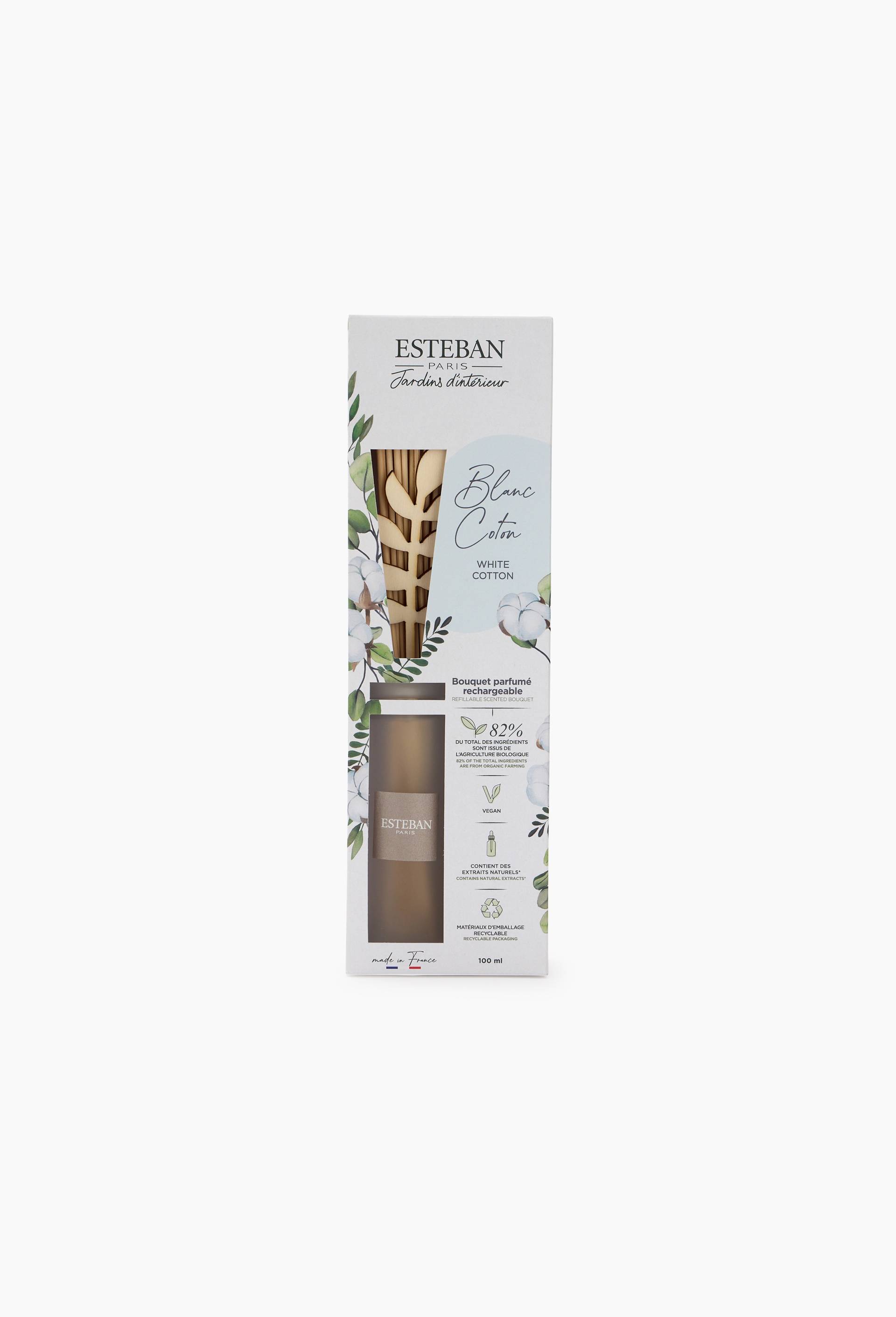 Bouquet parfumé rechargeable - Blanc Coton 100 ml, , large image number 0.0