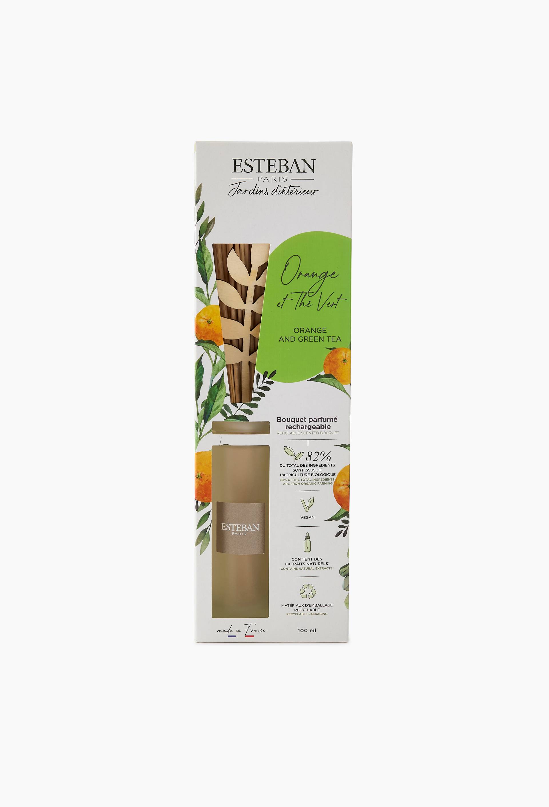 Bouquet parfum&eacute; rechargeable - Orange et Th&eacute; Vert 100ml, , large image number 0
