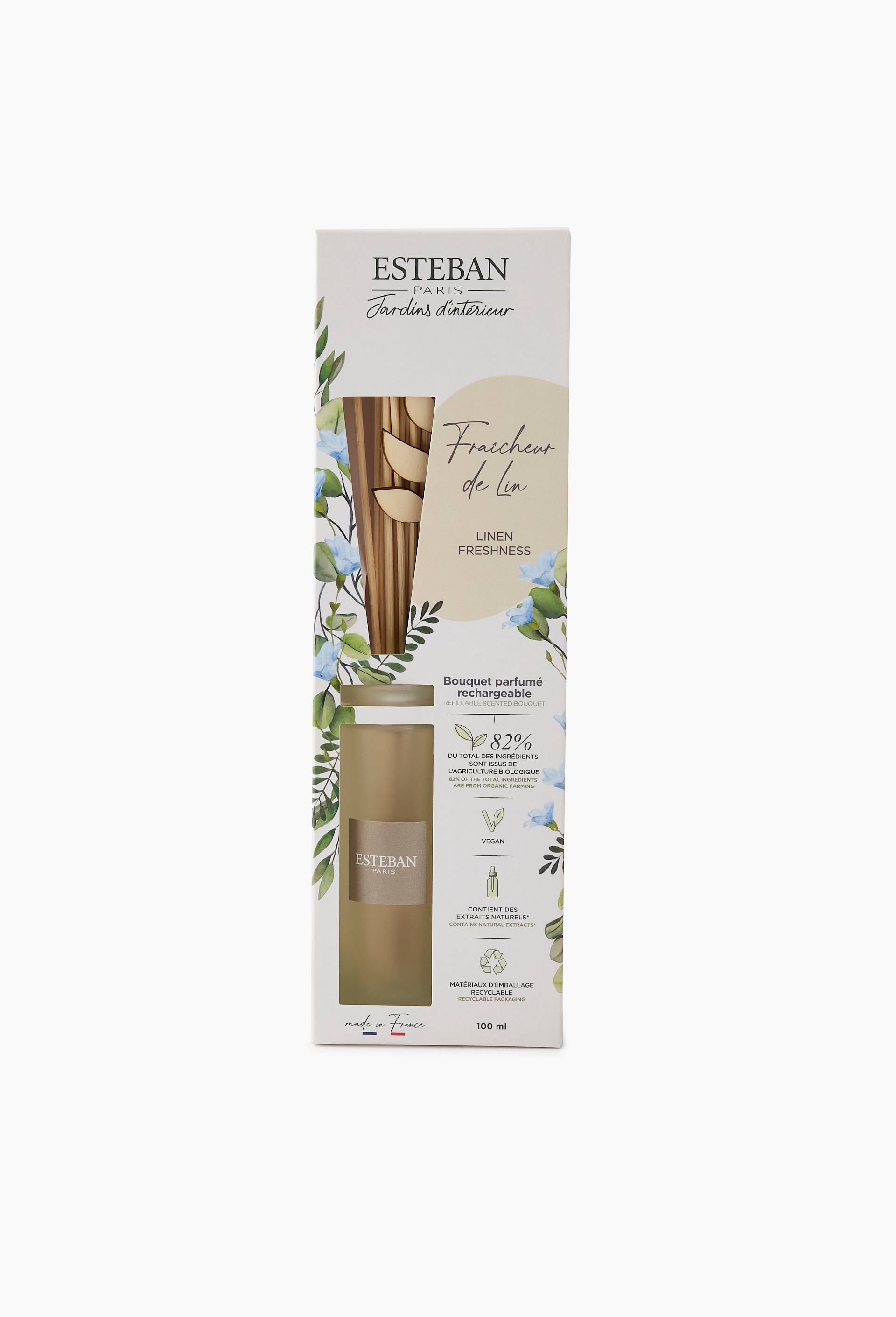 Bouquet parfum&eacute; rechargeable - Fraicheur de lin 100ml, , large image number 0