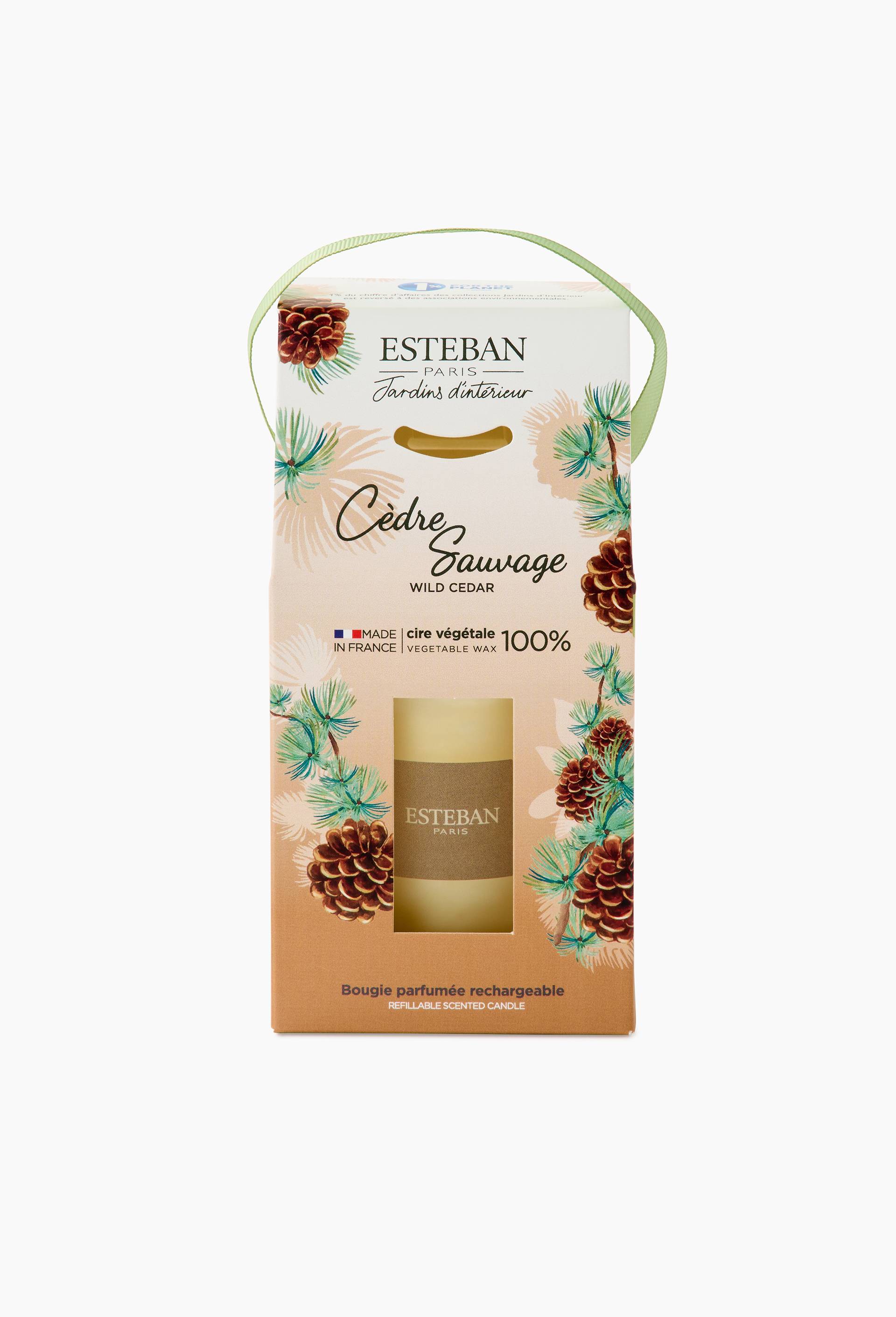 Bougie parfum&eacute; rechargeable - C&egrave;dre Sauvage 180gr, , large image number 0