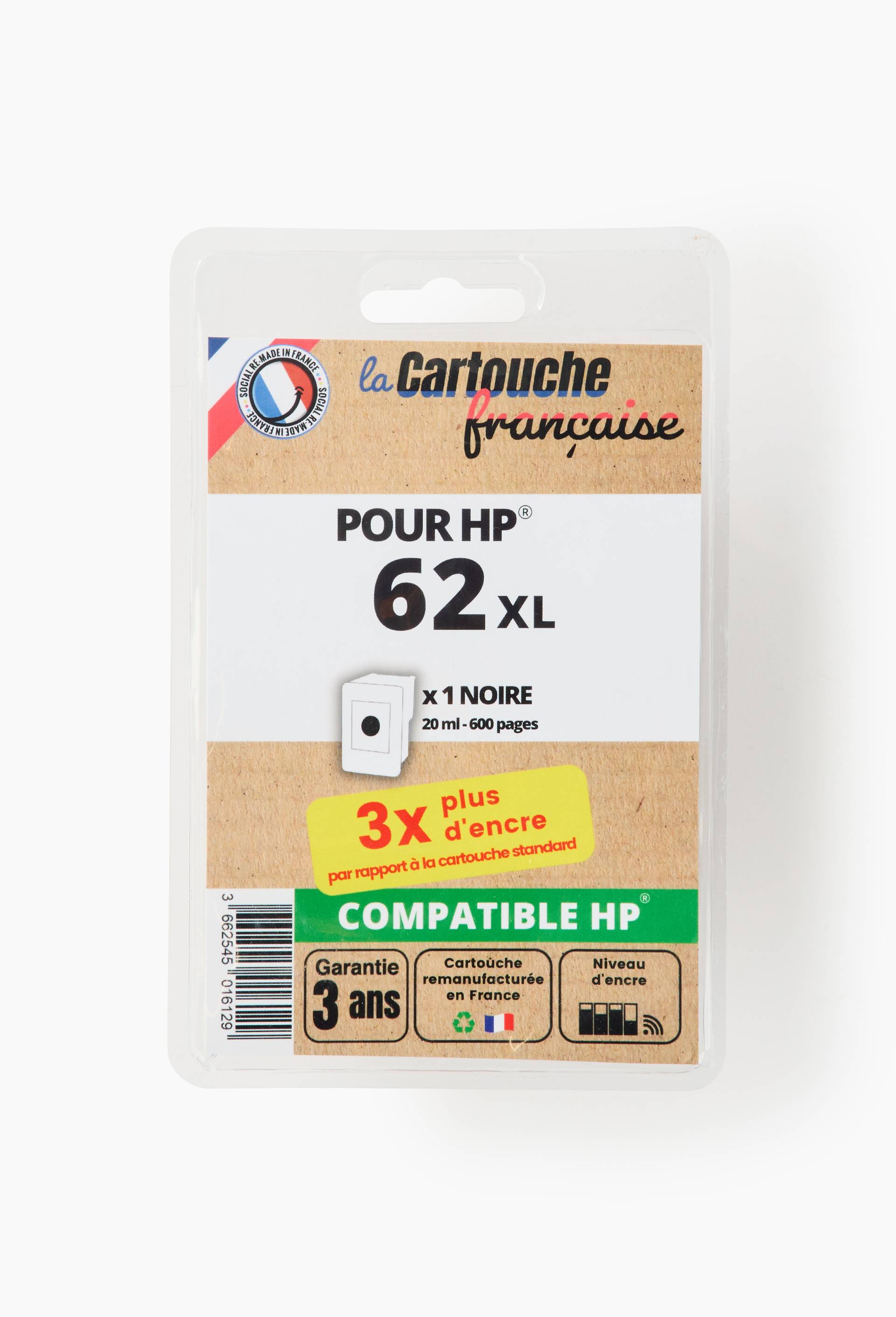 HP 62XL cartouche d encre noire, , large image number 0