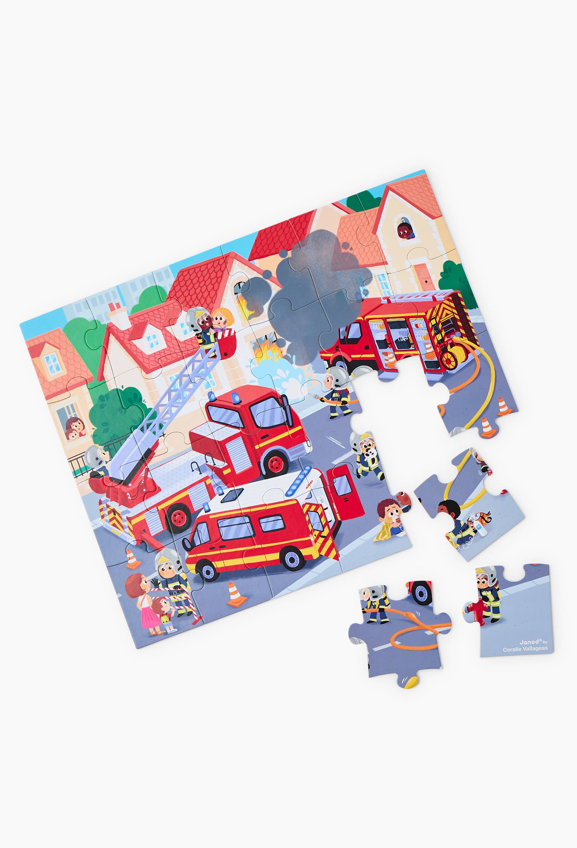 Puzzle princesse et pompier - assortiment, , large image number 0.0
