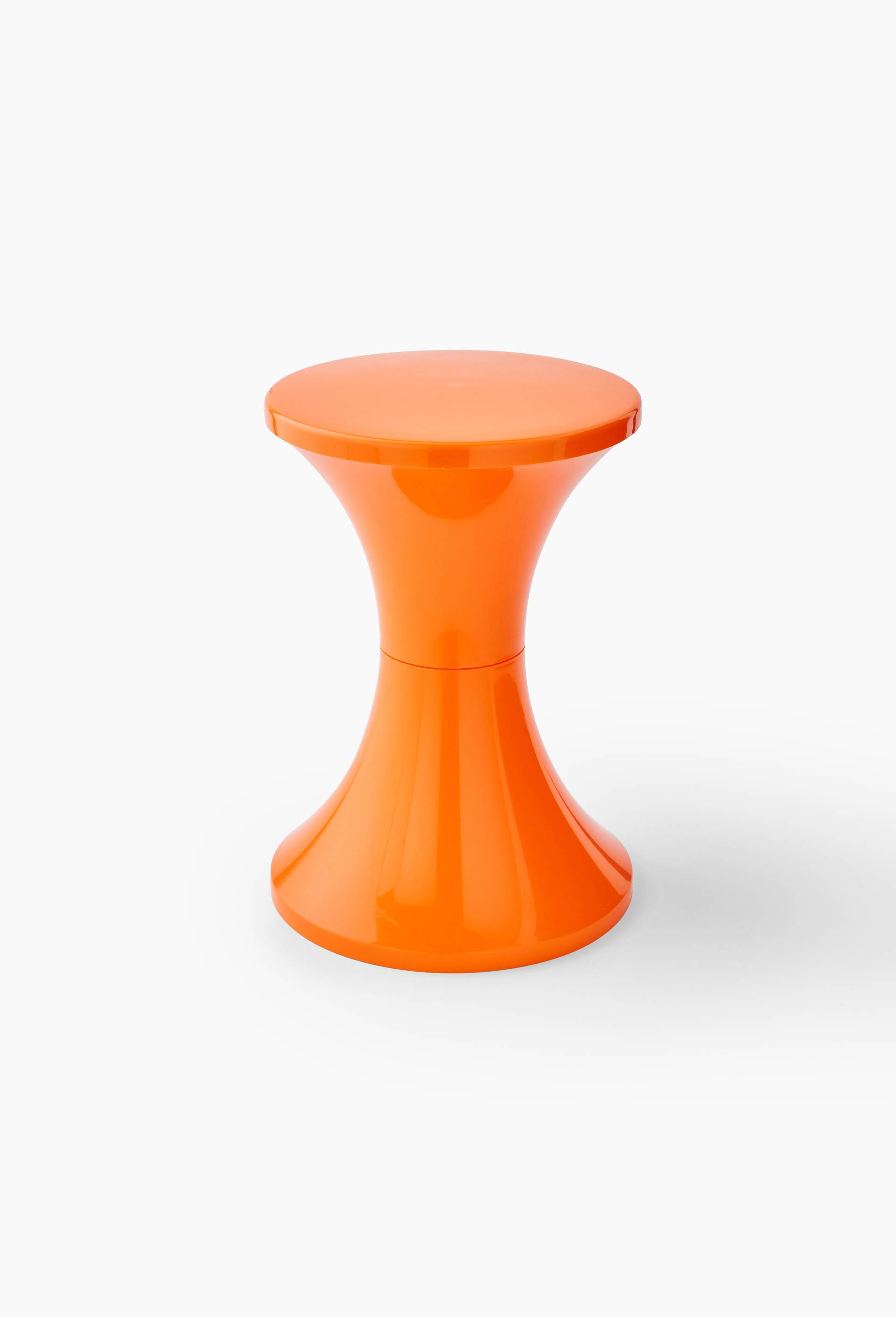 Tabouret tamtam orange, 30x45cm, en plastique, , large image number 0