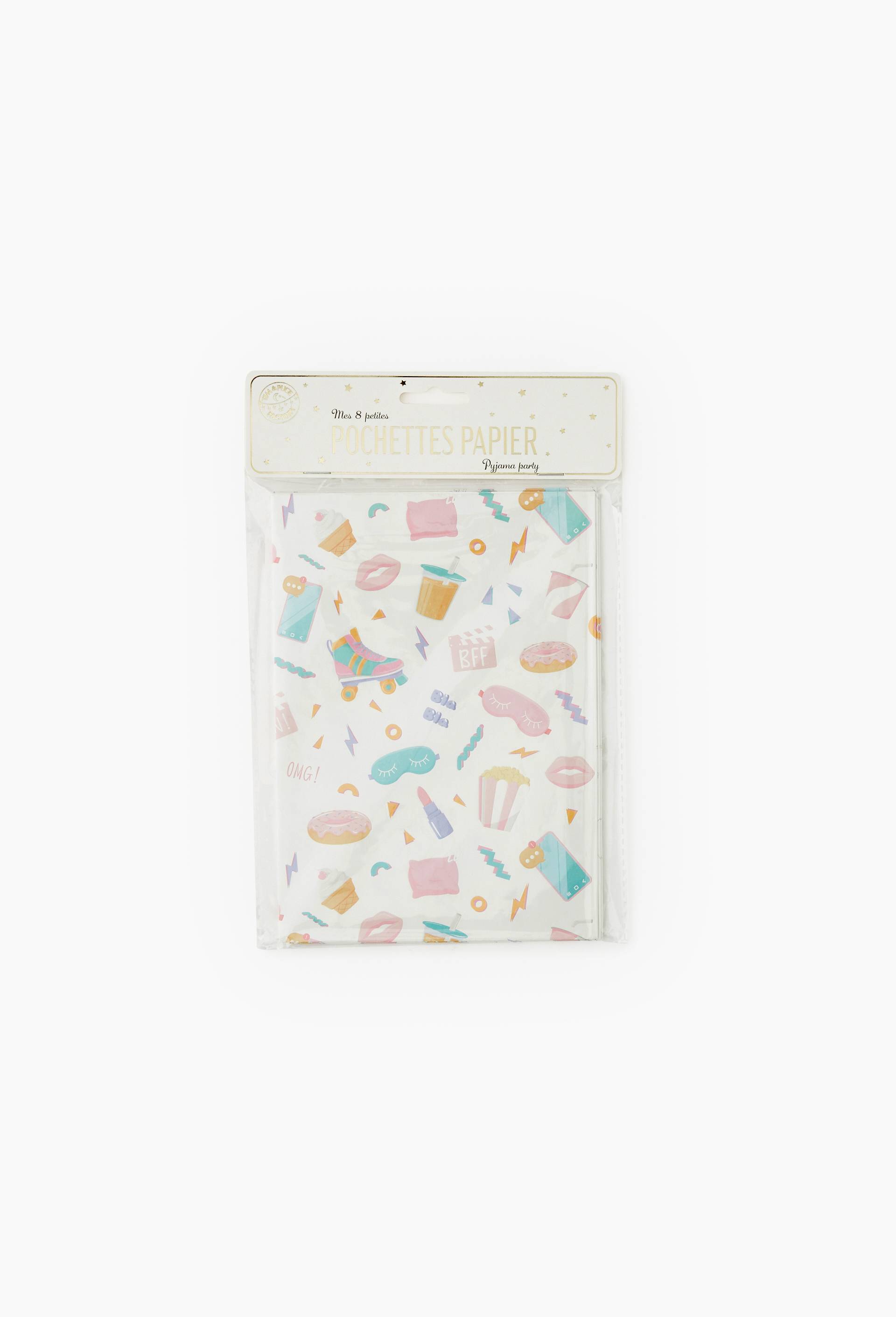 8 pochettes pyjama party, , large image number 0