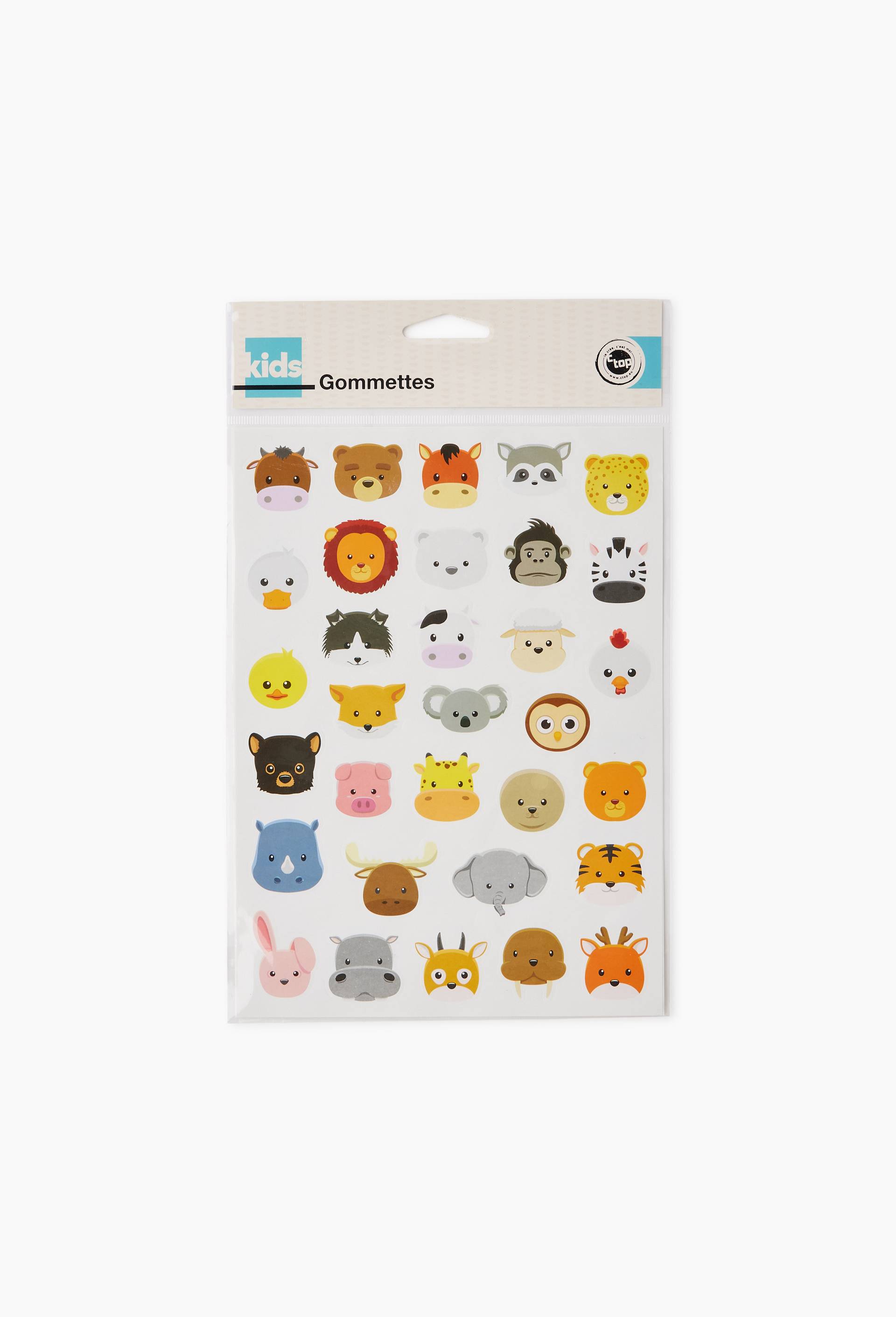 64 gommettes figurines animaux, , large image number 1.0