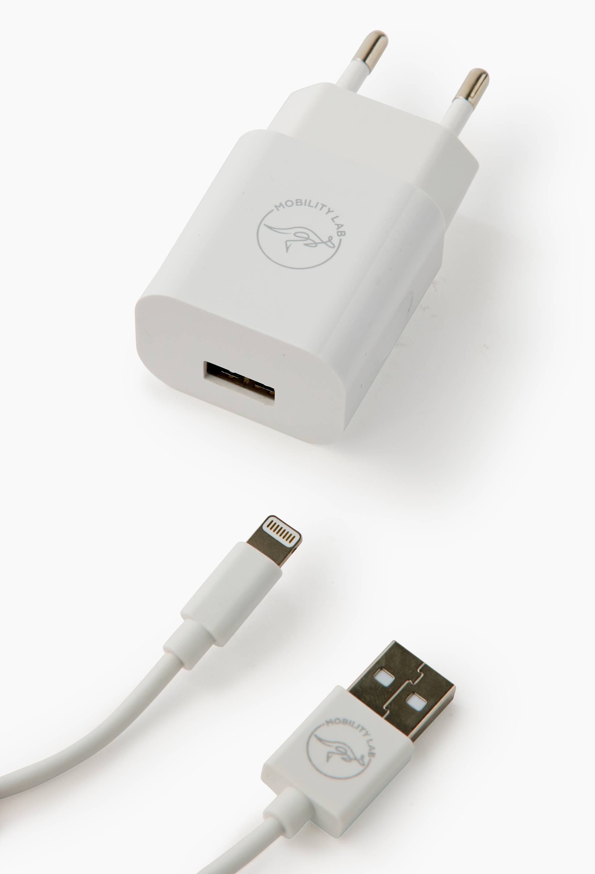 Pack chargeur secteur et c&acirc;ble usb vers lightning, , large image number 1