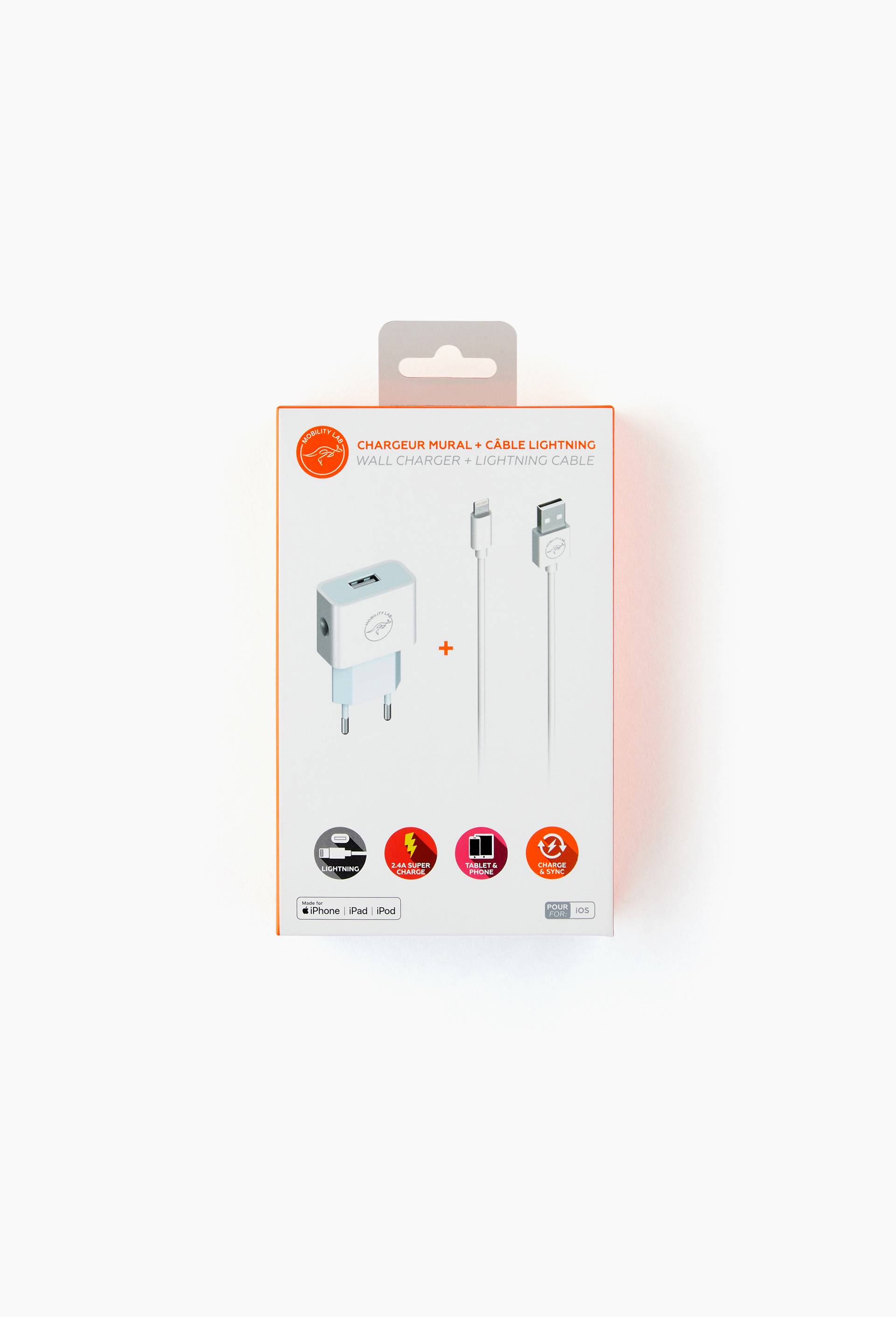 Chargeur cable lightning, , large image number 0