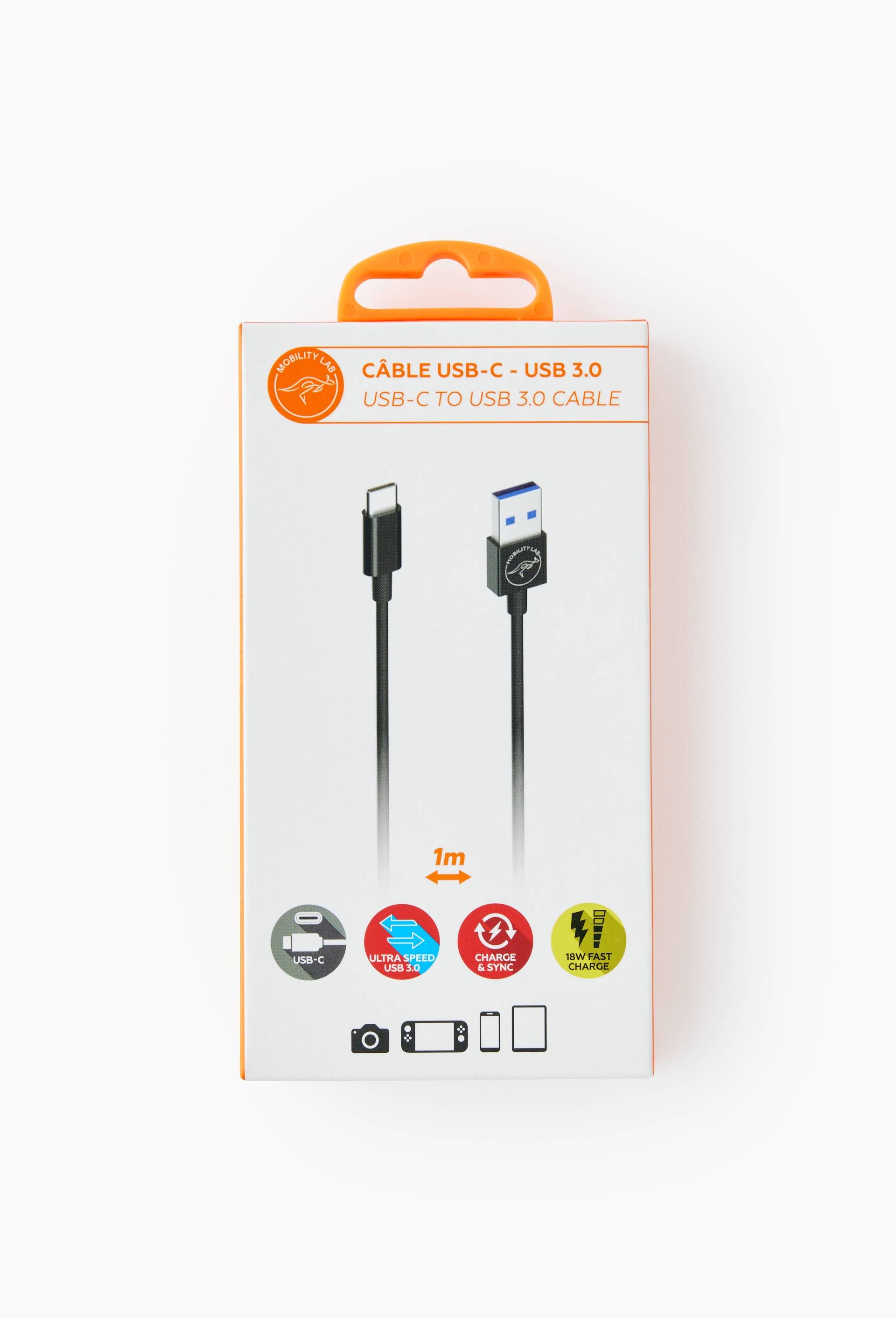 C&acirc;ble usb vers usb-c, 1m, , large image number 0