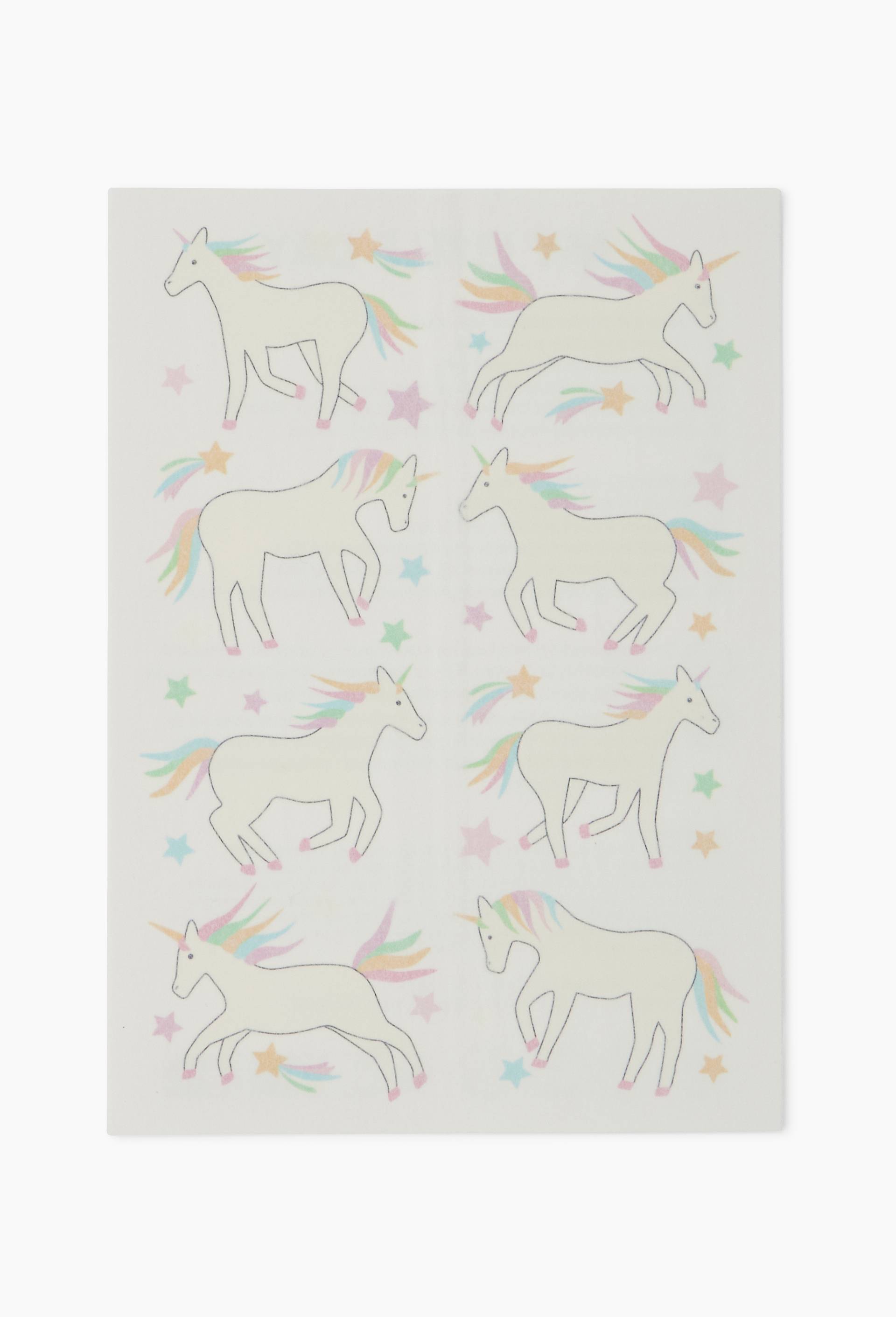 Planche de 8 tatouages licorne, , large image number 1