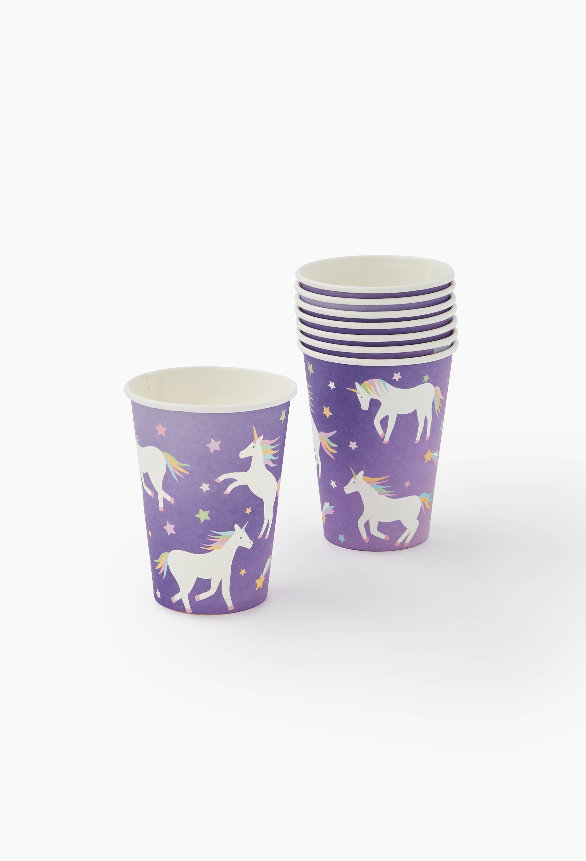 Lot de 8 gobelets thème licorne, , large image number 0