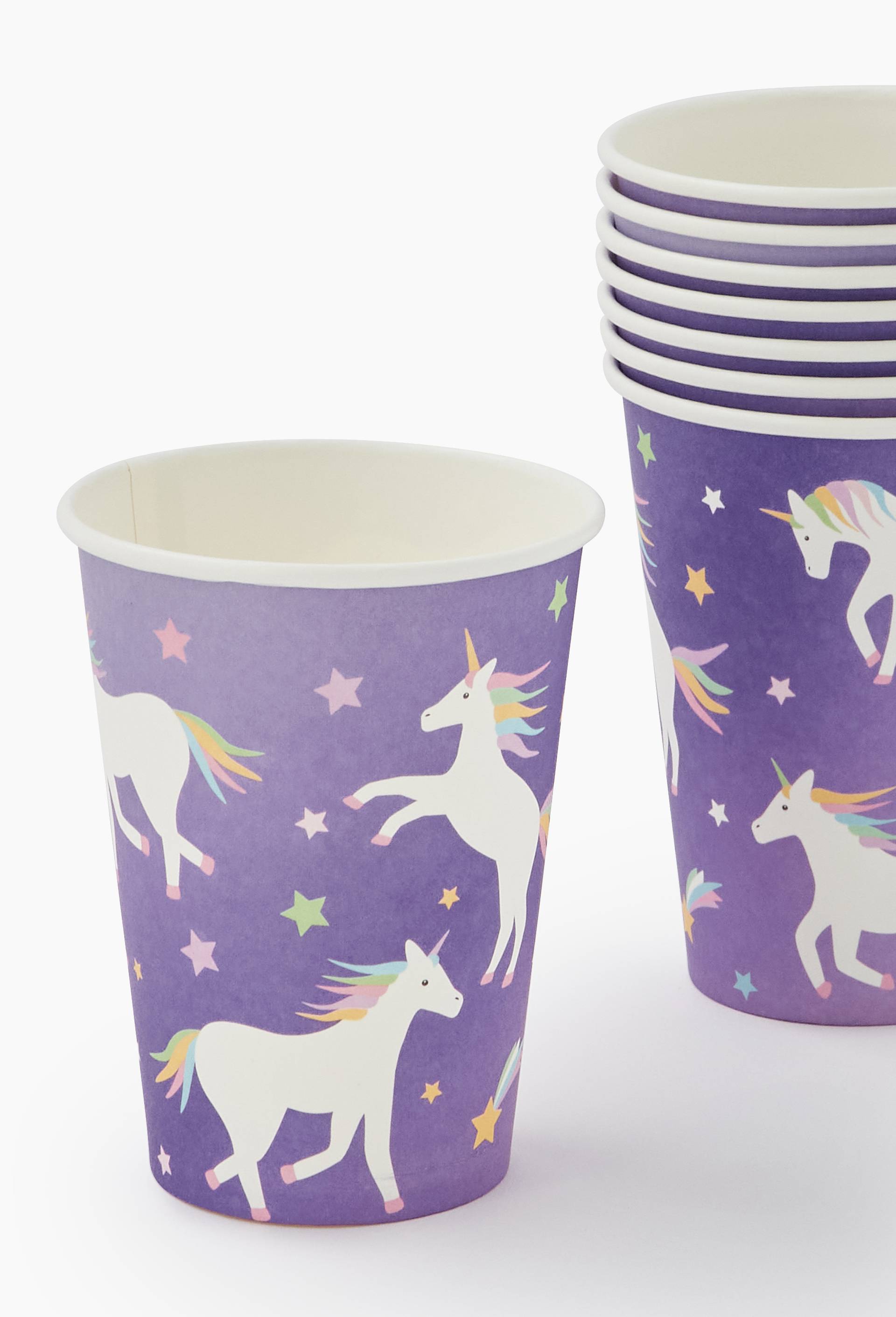 Lot de 8 gobelets thème licorne, , large image number 1