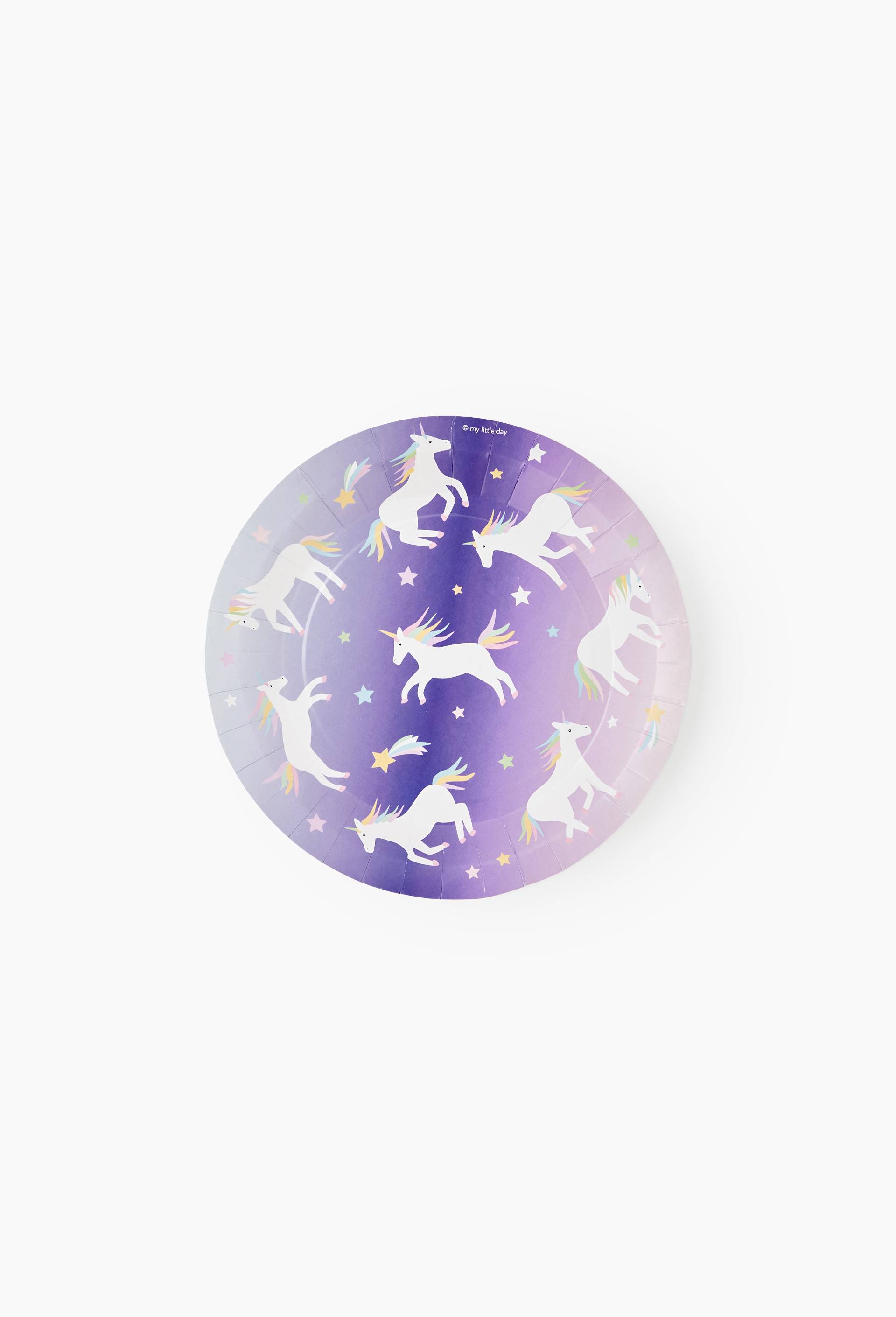 Assiettes thème licorne, , large image number 0