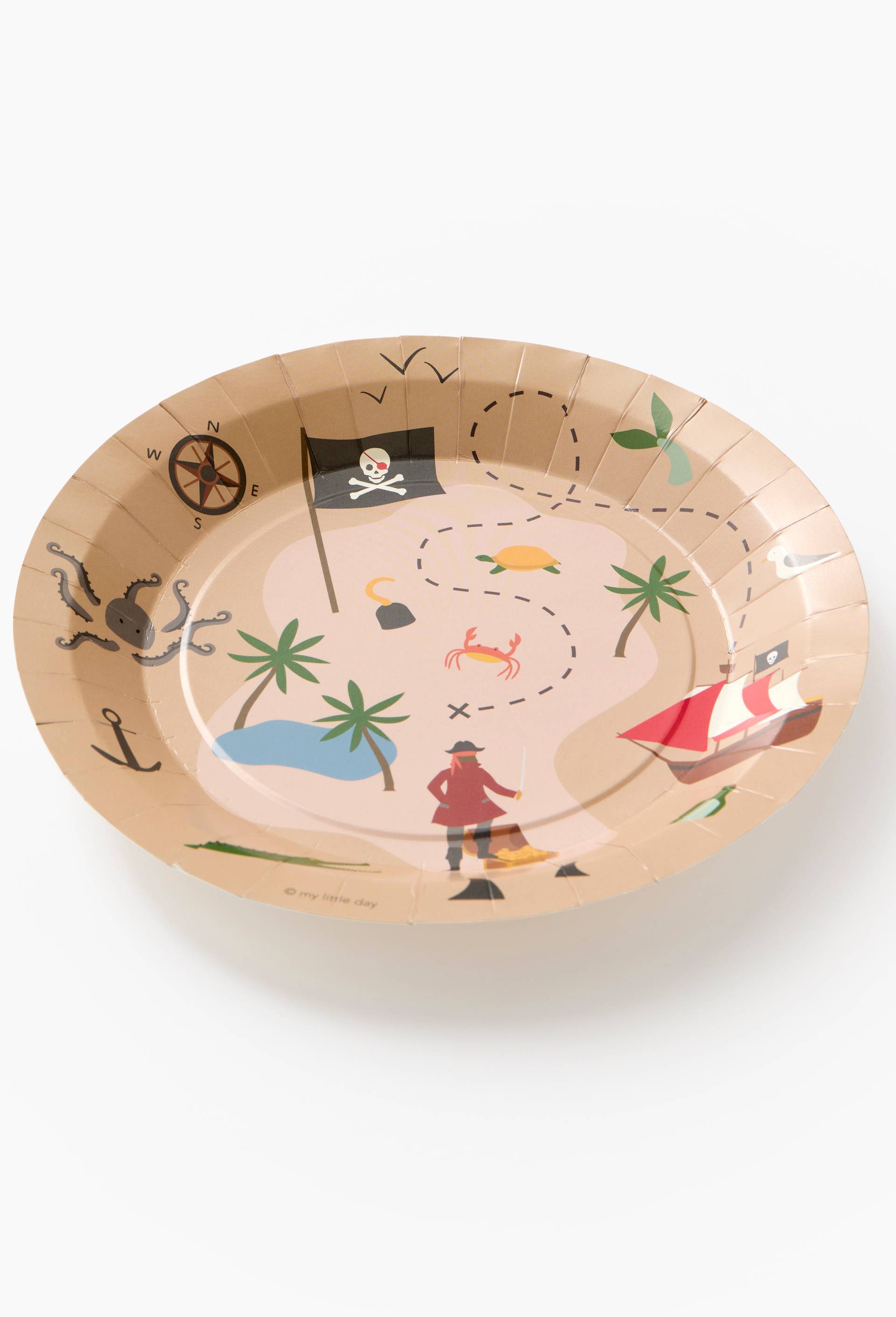 8 assiettes pirate, , large image number 1