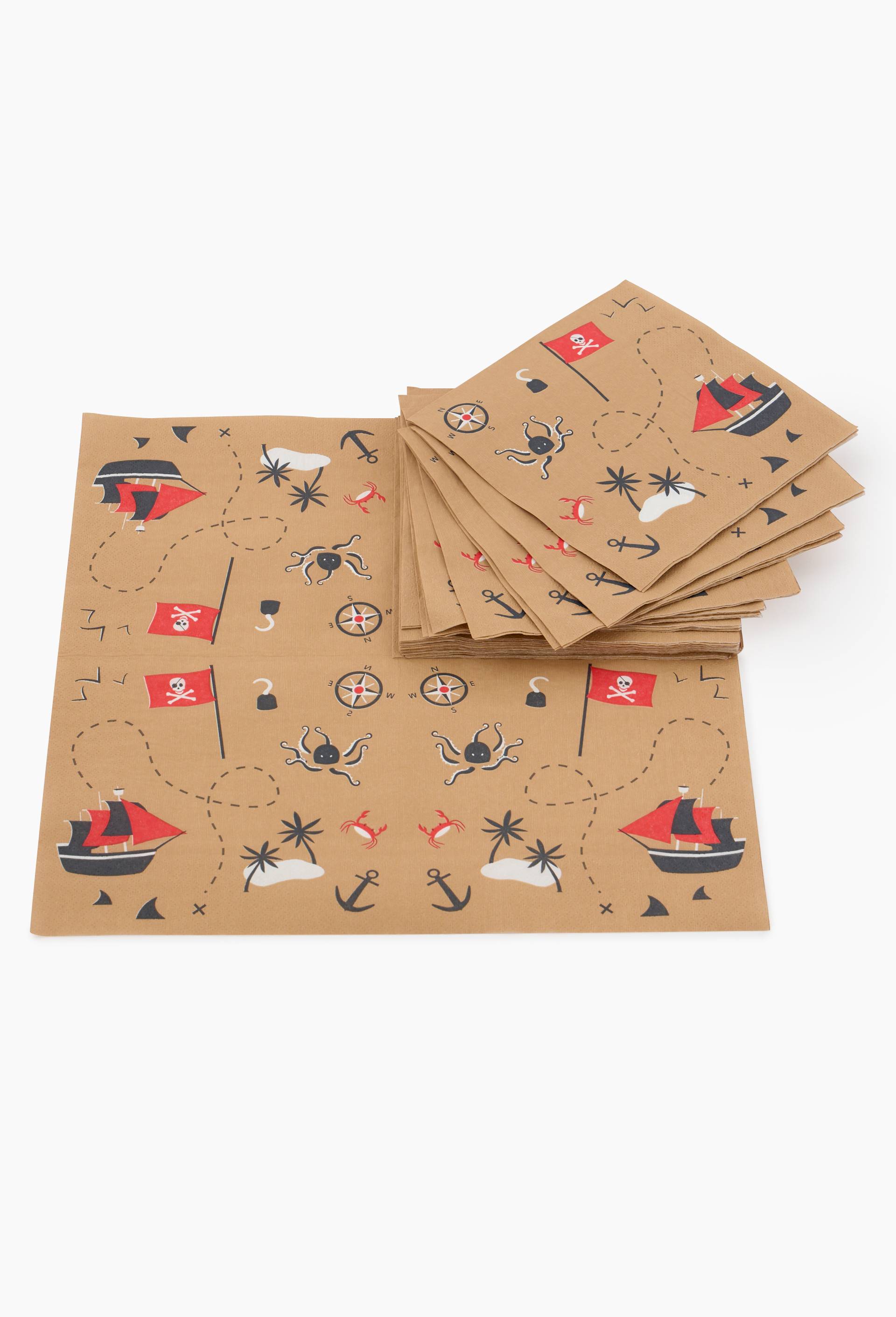 20 serviettes pirate, , large image number 0
