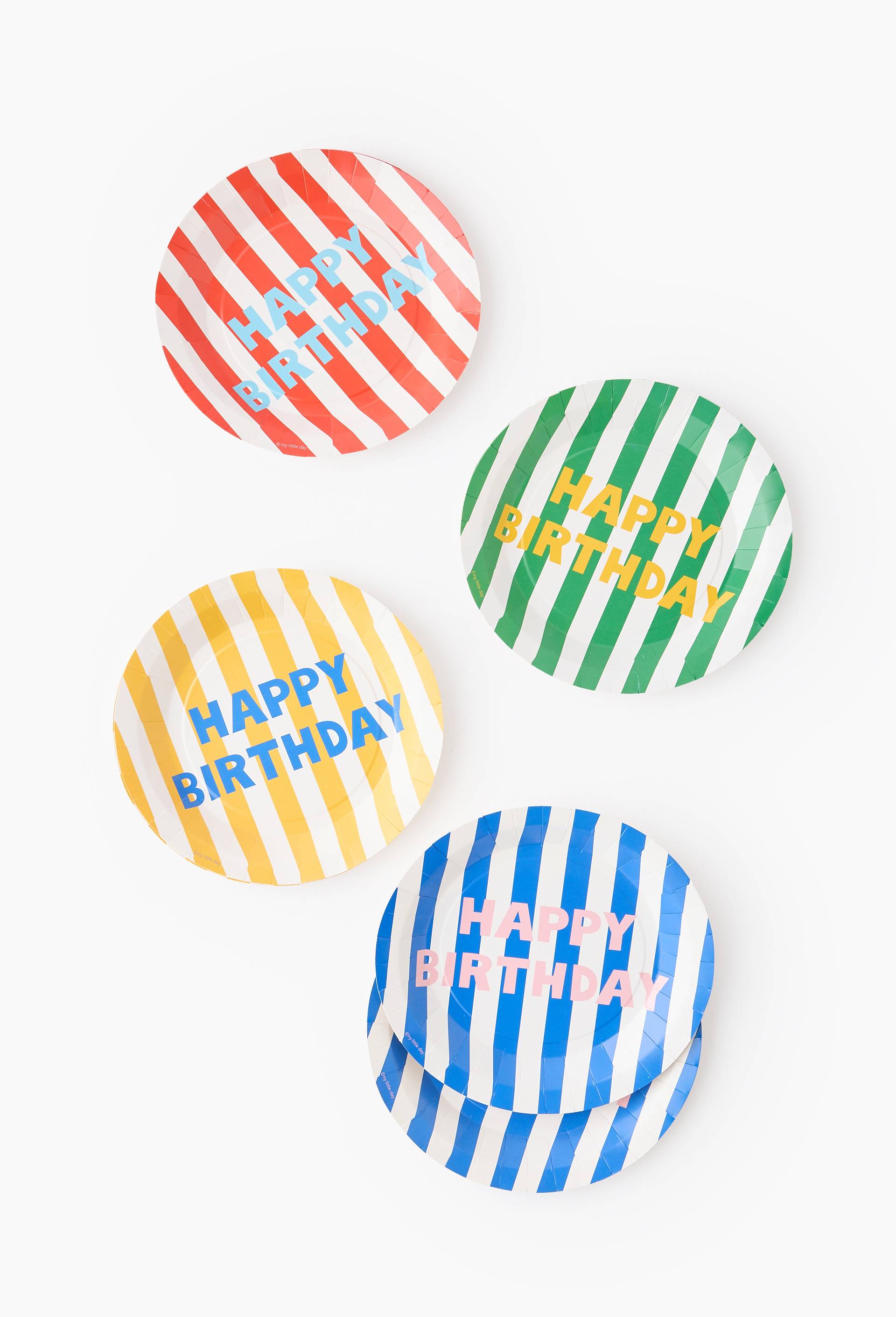 8 ASSIETTES HAPPY BIRTHDAY, , large image number 0