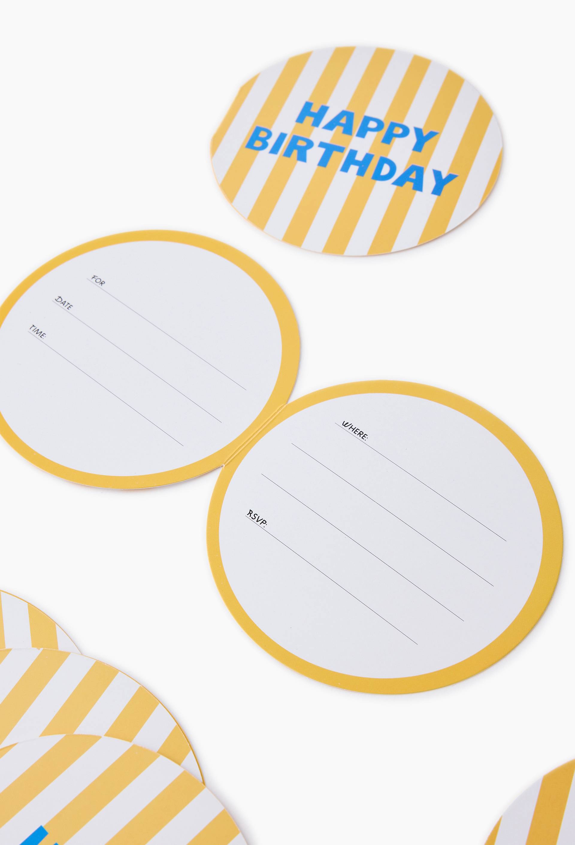 8 INVITATIONS HAPPY BIRTHDAY, , large image number 1