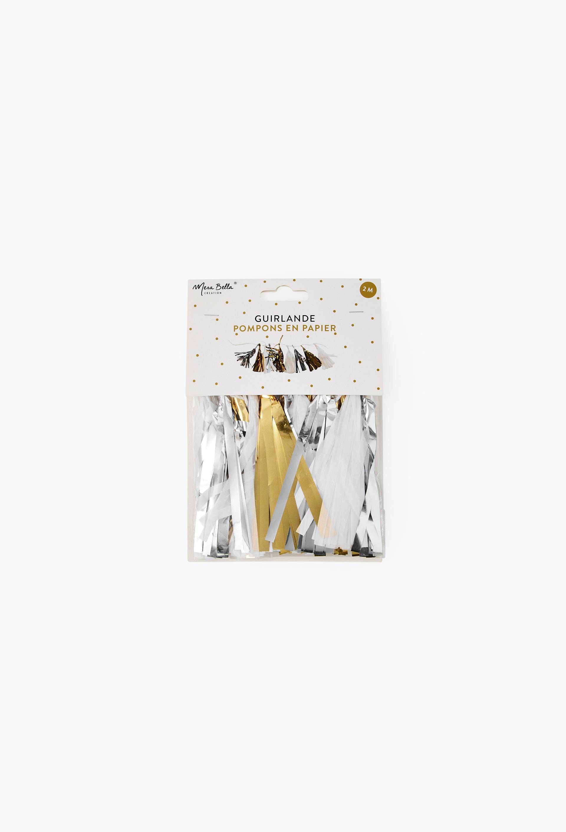 Guirlande Tassel - Or, Argent, Blanc, , large image number 0