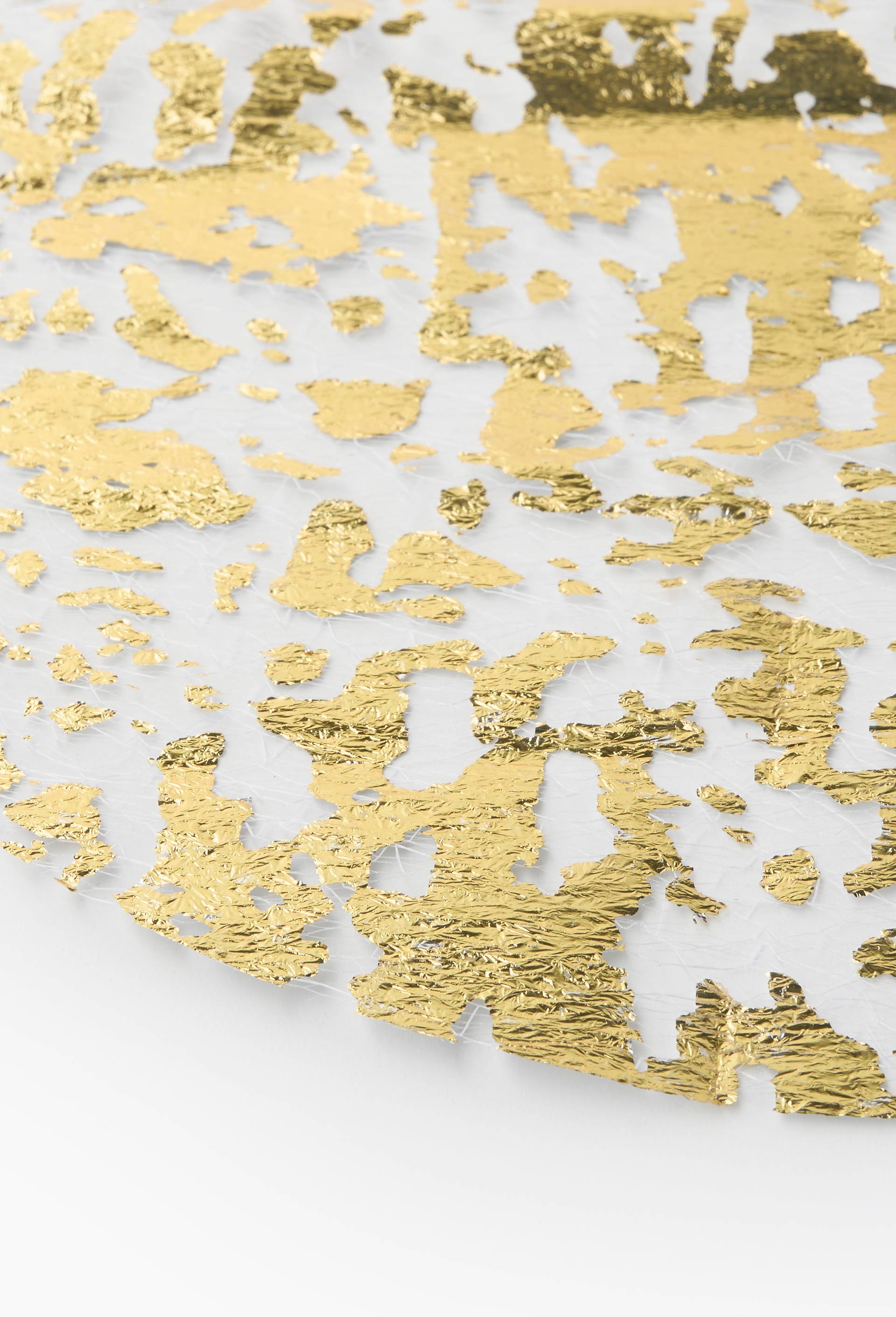 Set de table rond par 20, feuille d'or, , large image number 1