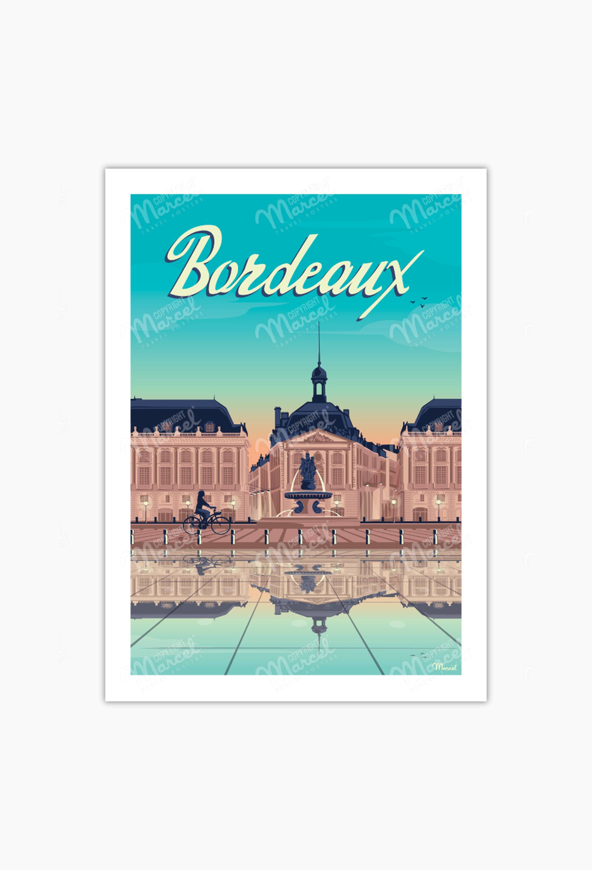 Affiches, 30x40cm - BORDEAUX "Place de la Bourse", , large image number 0.0